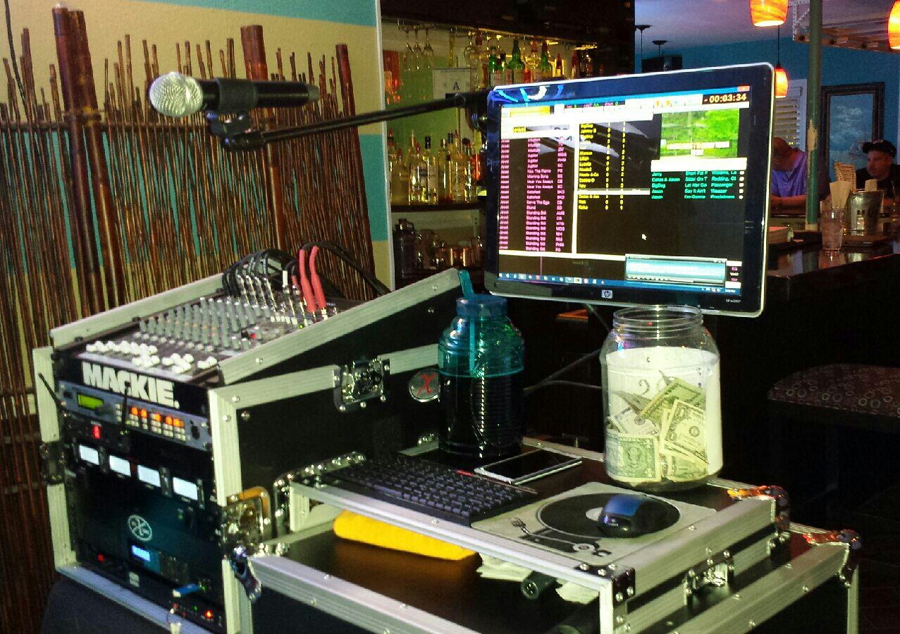 Bigdog's professional karaoke rack setup