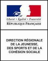 Logo Direction Régionale de la Jeunesse, des Sports et de la Cohésion Sociale
