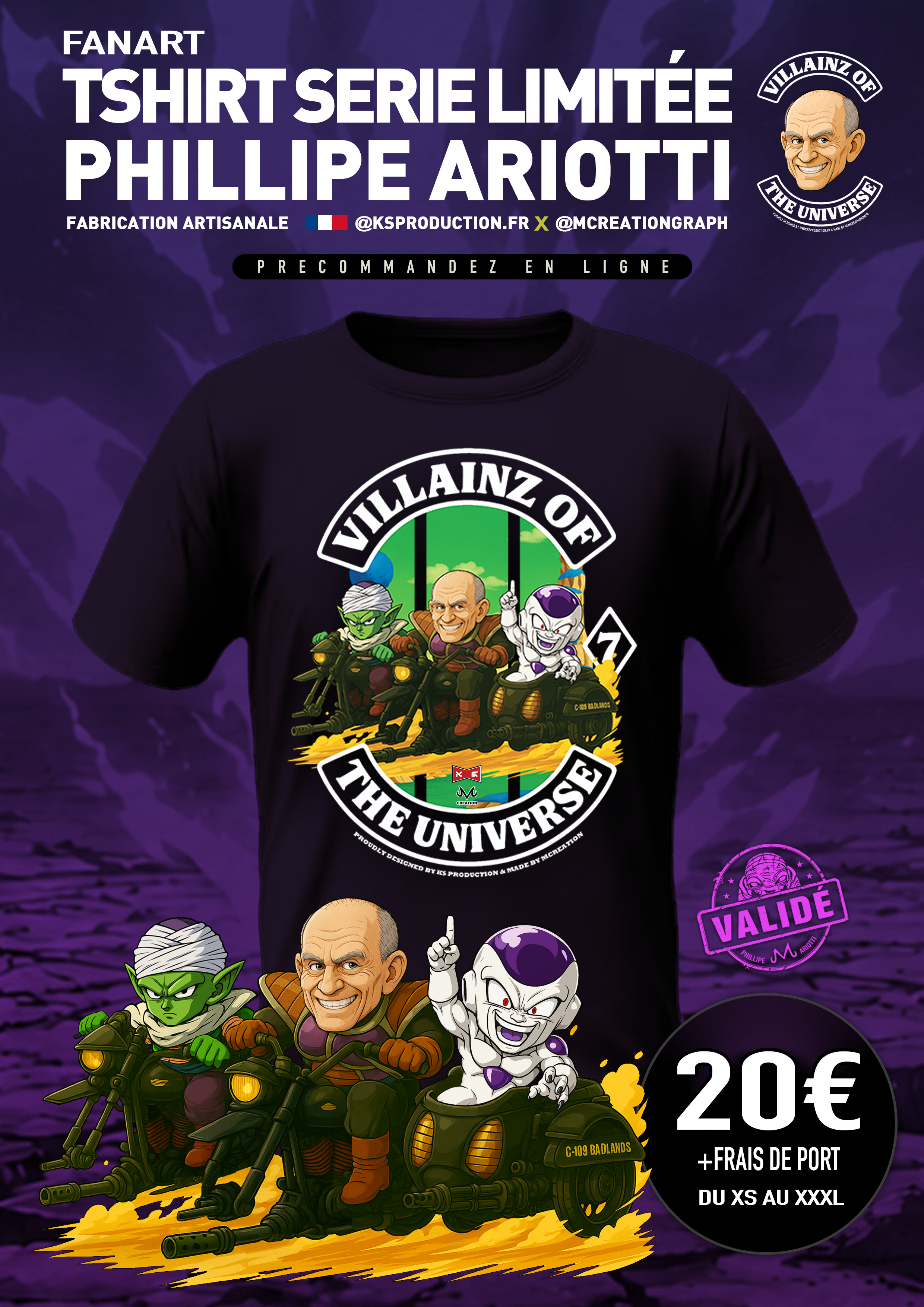 T-shirt série limitée Philippe Ariotti