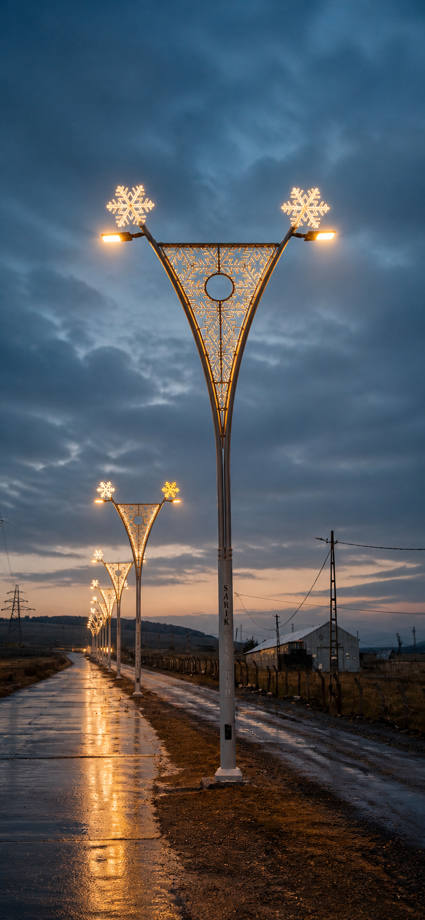 Kars Sarıkamış Belediyesi Taşkıran Toki Yolu Aydınlatma Projesi
