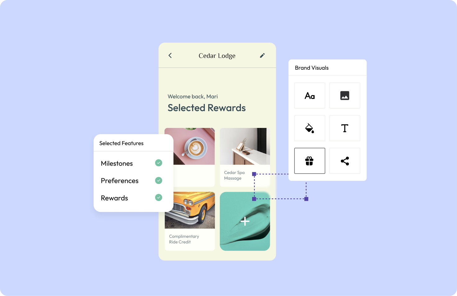 Laasie platform – guest rewards dashboard