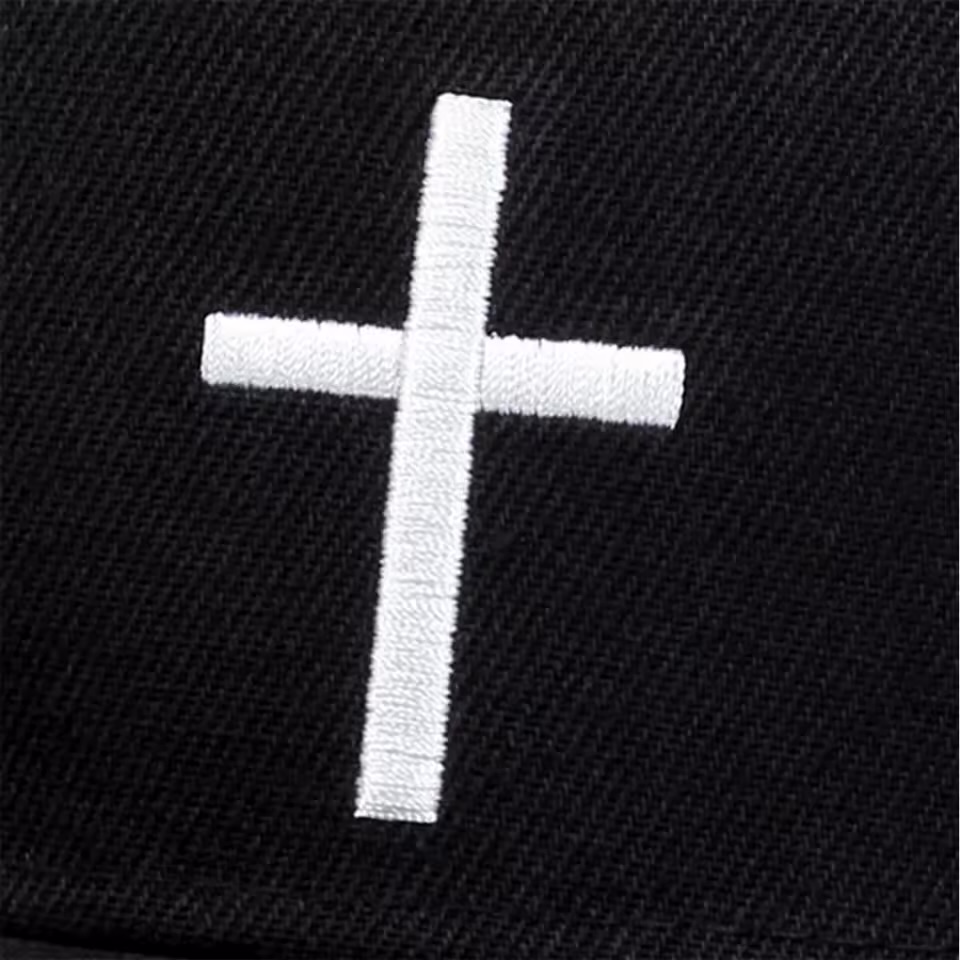 Black Cross Hat Detail