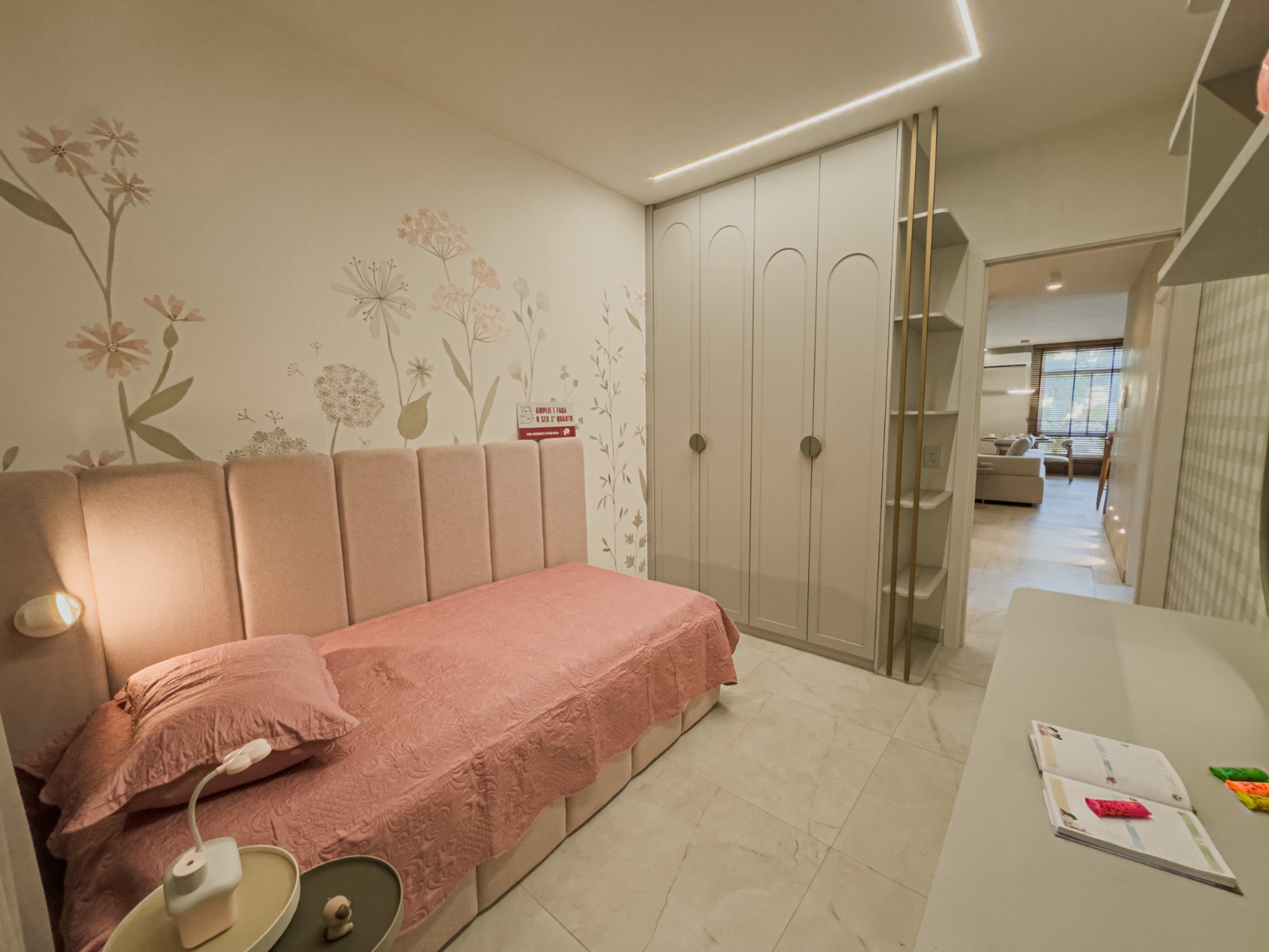 Apartamento decorado - Quarto suíte