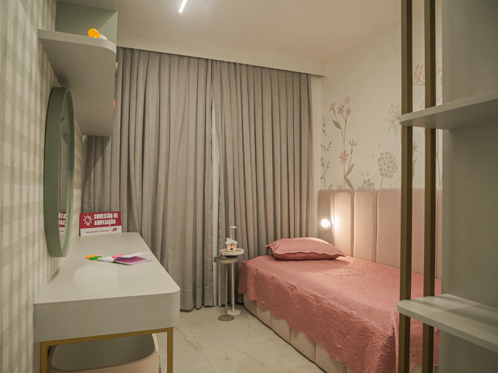 Apartamento decorado - Ambiente iluminado