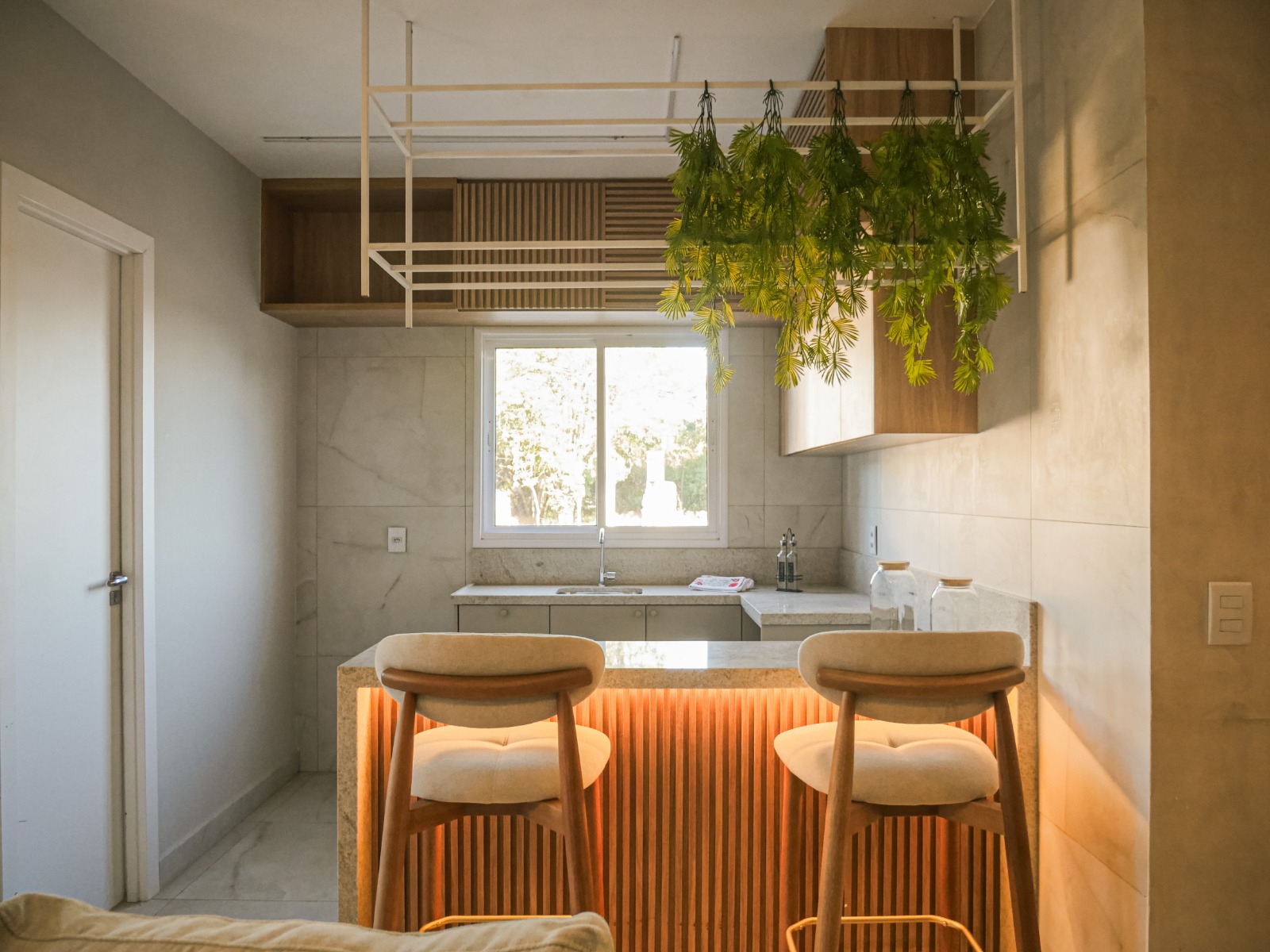 Apartamento decorado - Área de convivência