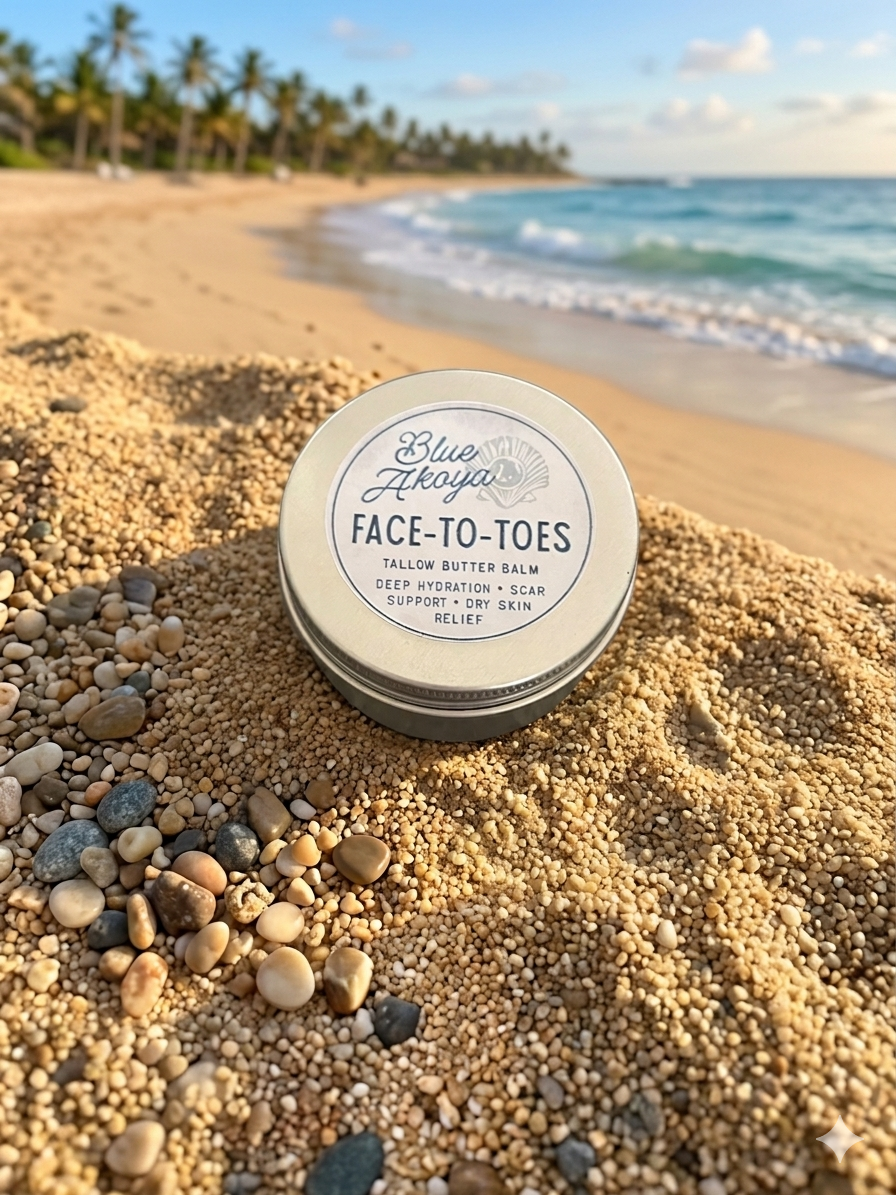 Blue Akoya Tallow Butter Balm – Repair + Restore