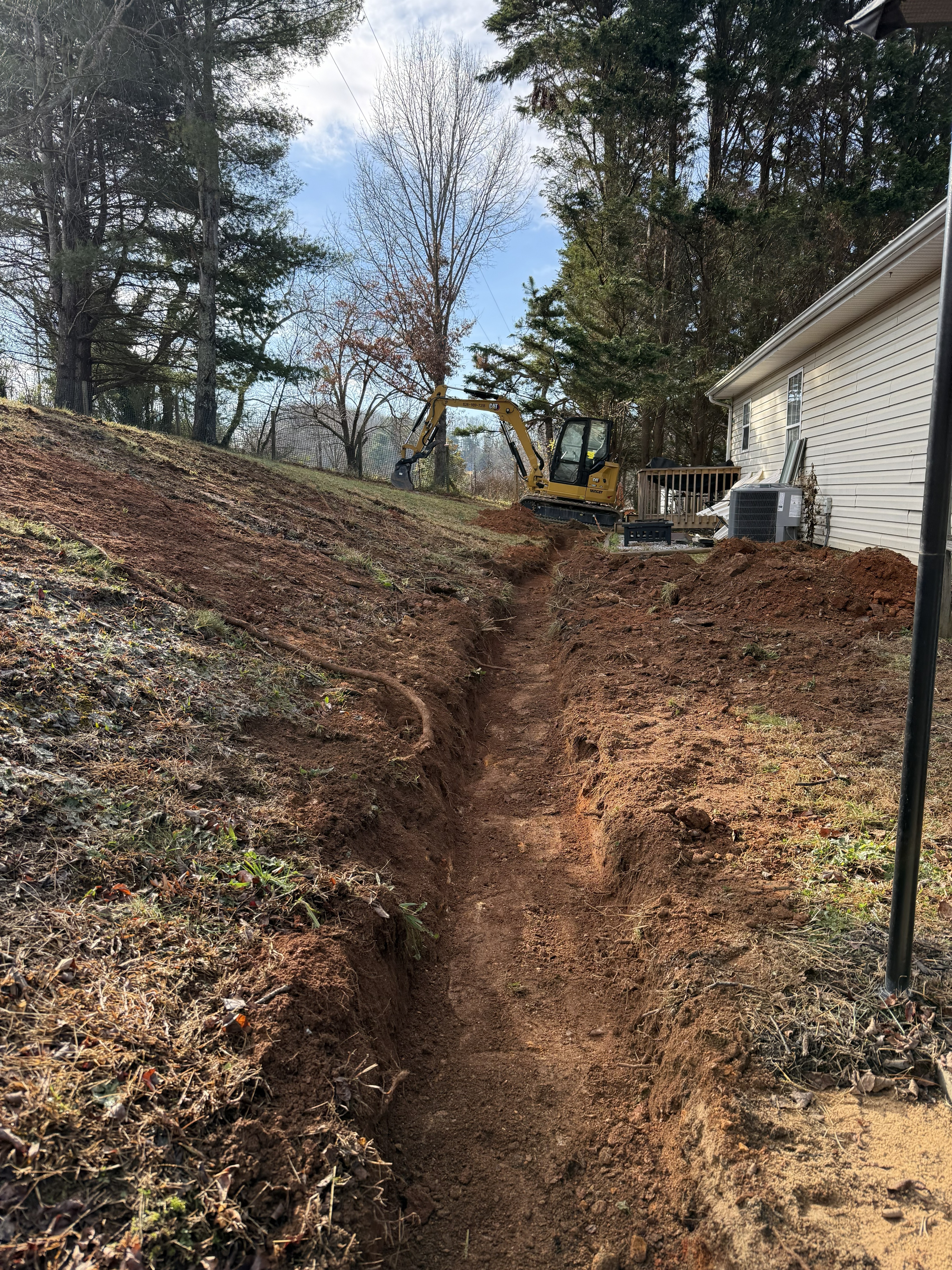 Concrete block retaining wall by AroLite Group in Western NC