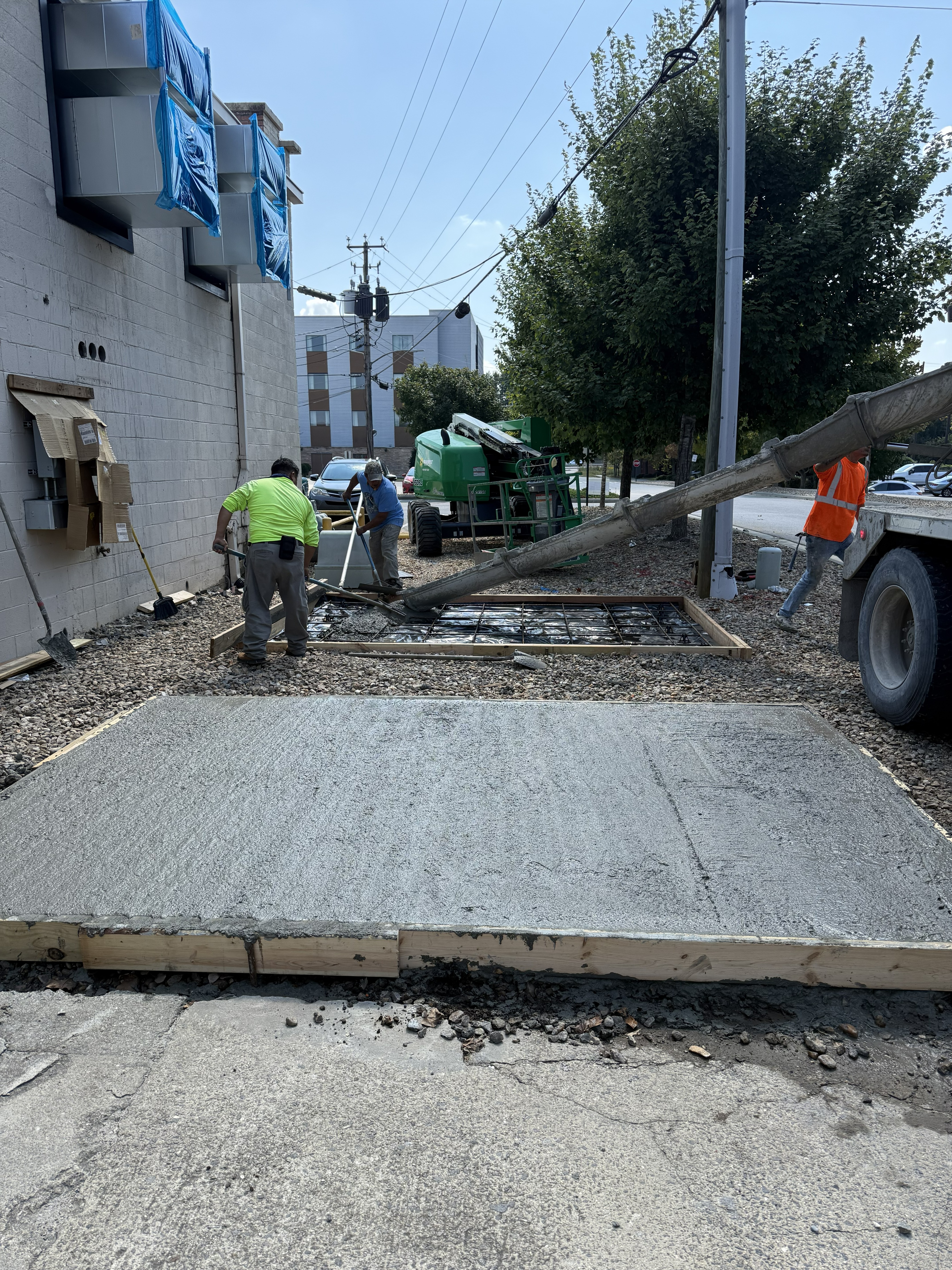 Concrete project completed by AroLite Group in Western NC