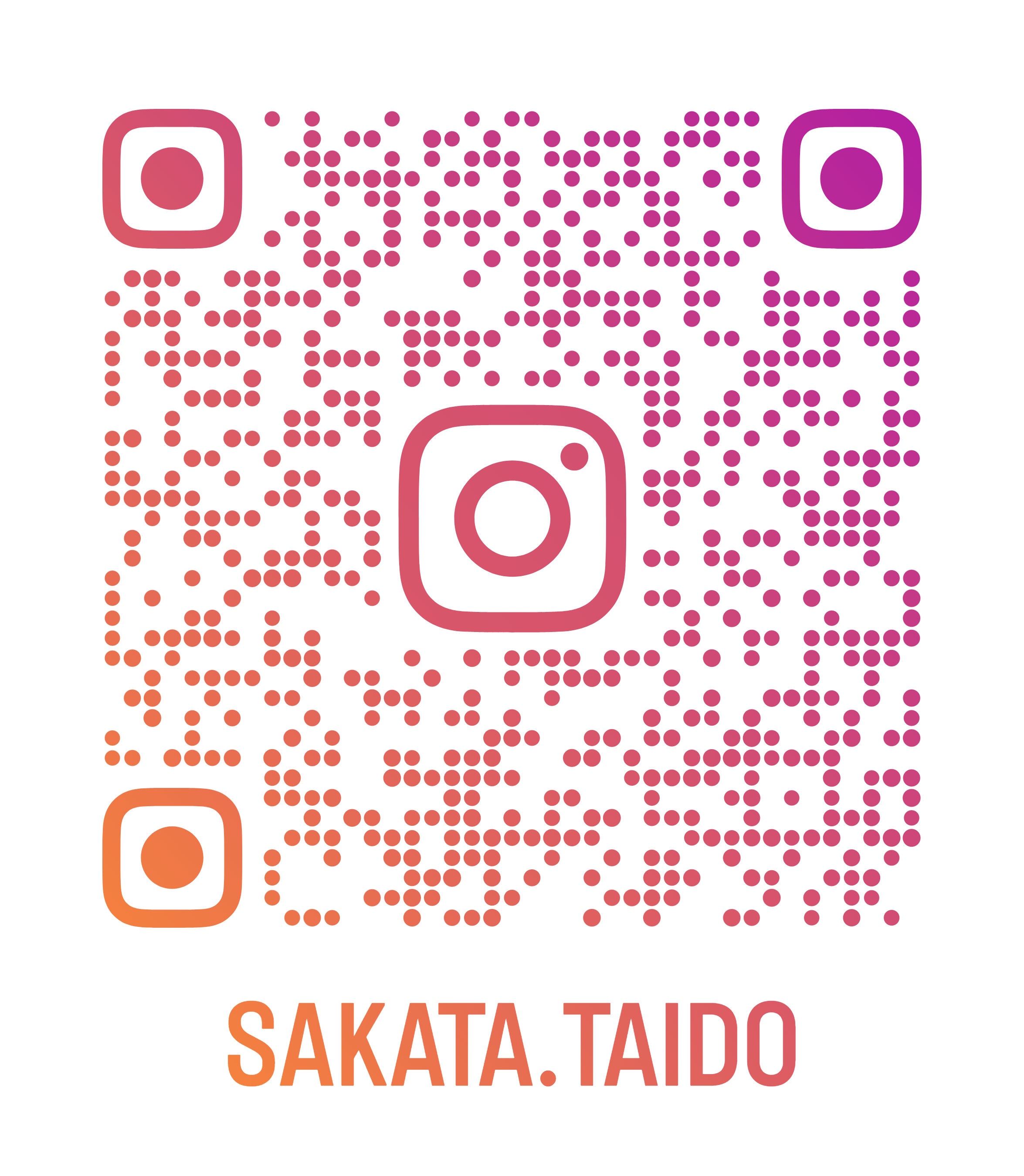 sakata.taido Instagram QRコード
