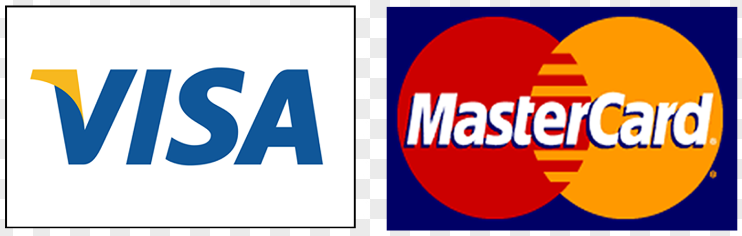 We accept Visa and Mastercard