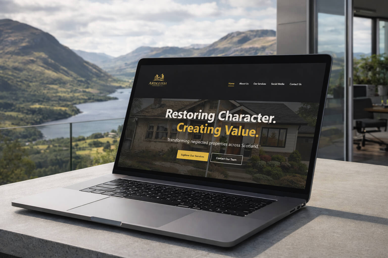 Ardleish Properties Paisley — bespoke property investment website by ITWizrd Scotland