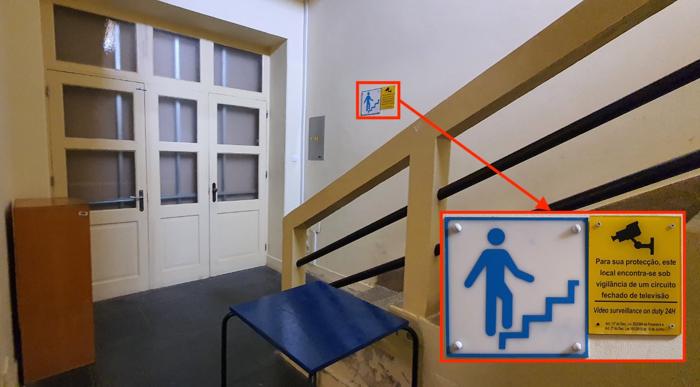 Imagem 11 — Sinalética CCTV Interior