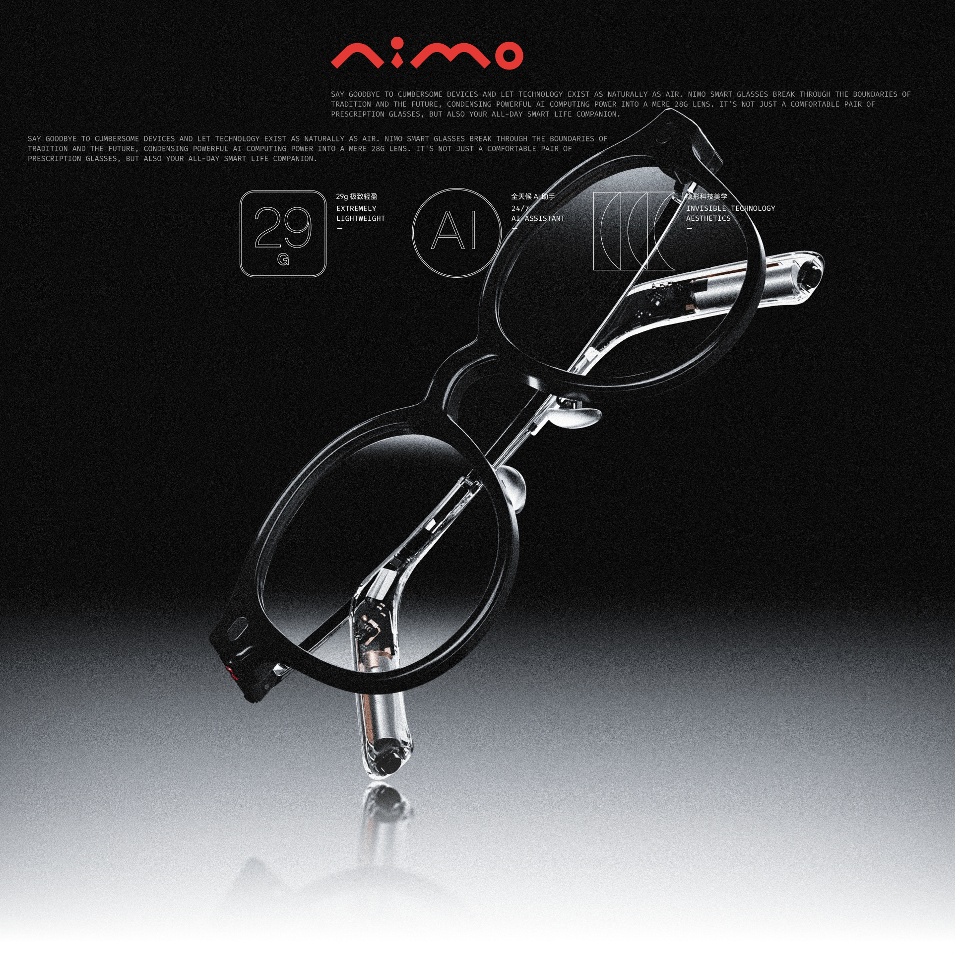 NIMO 智能眼镜展示