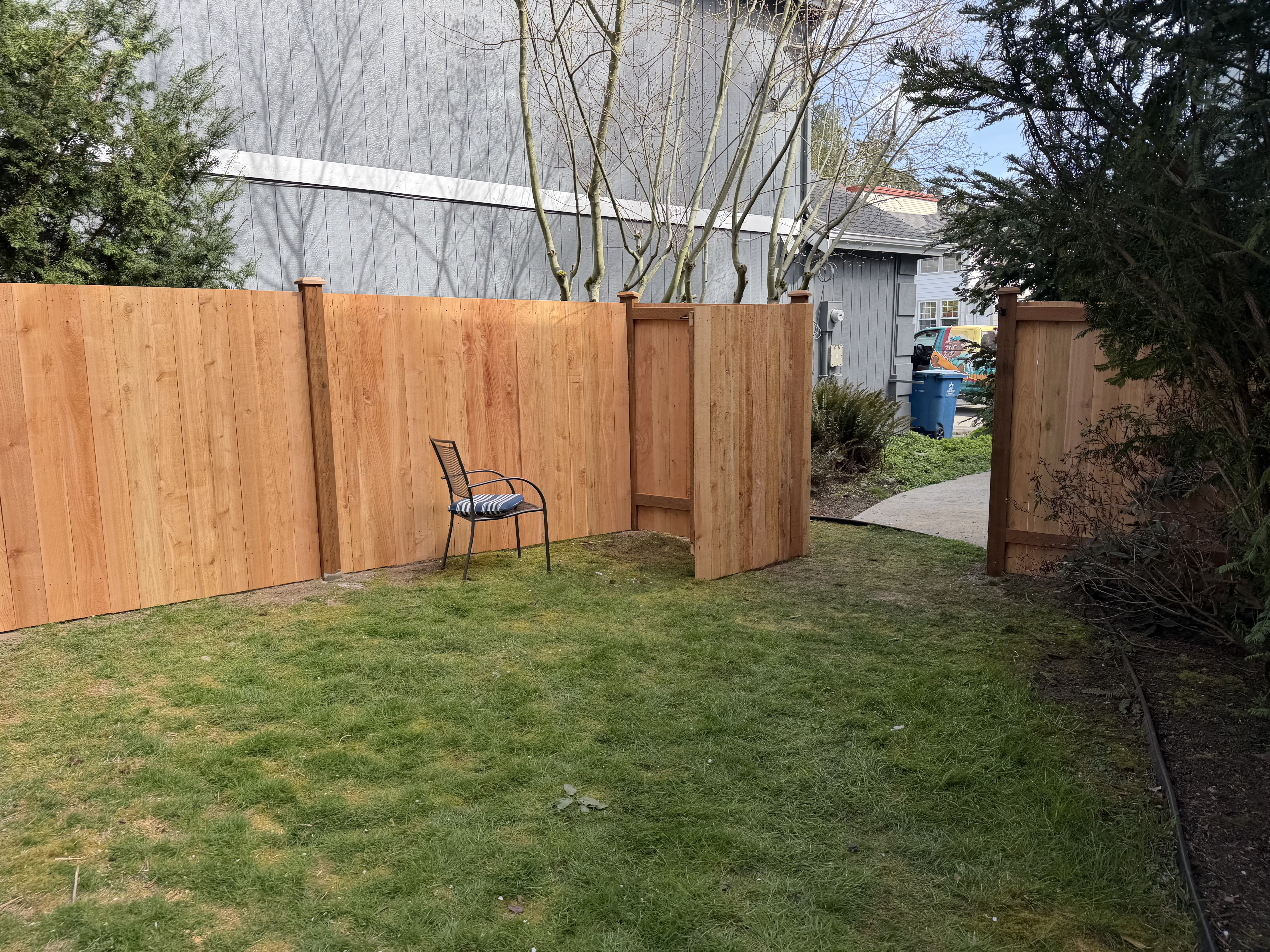 Cedar Fence Installation