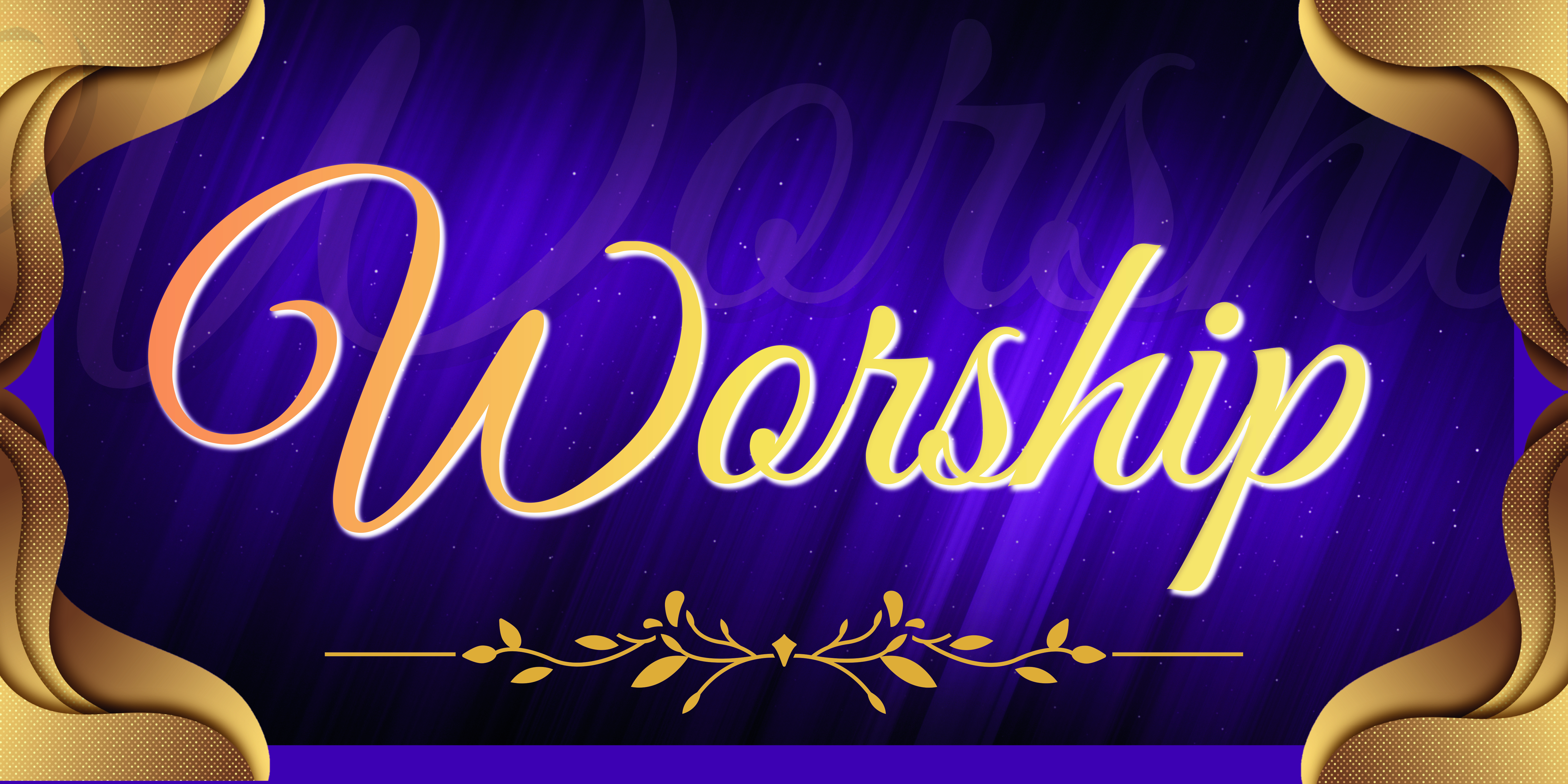 Full Color Worship Banner