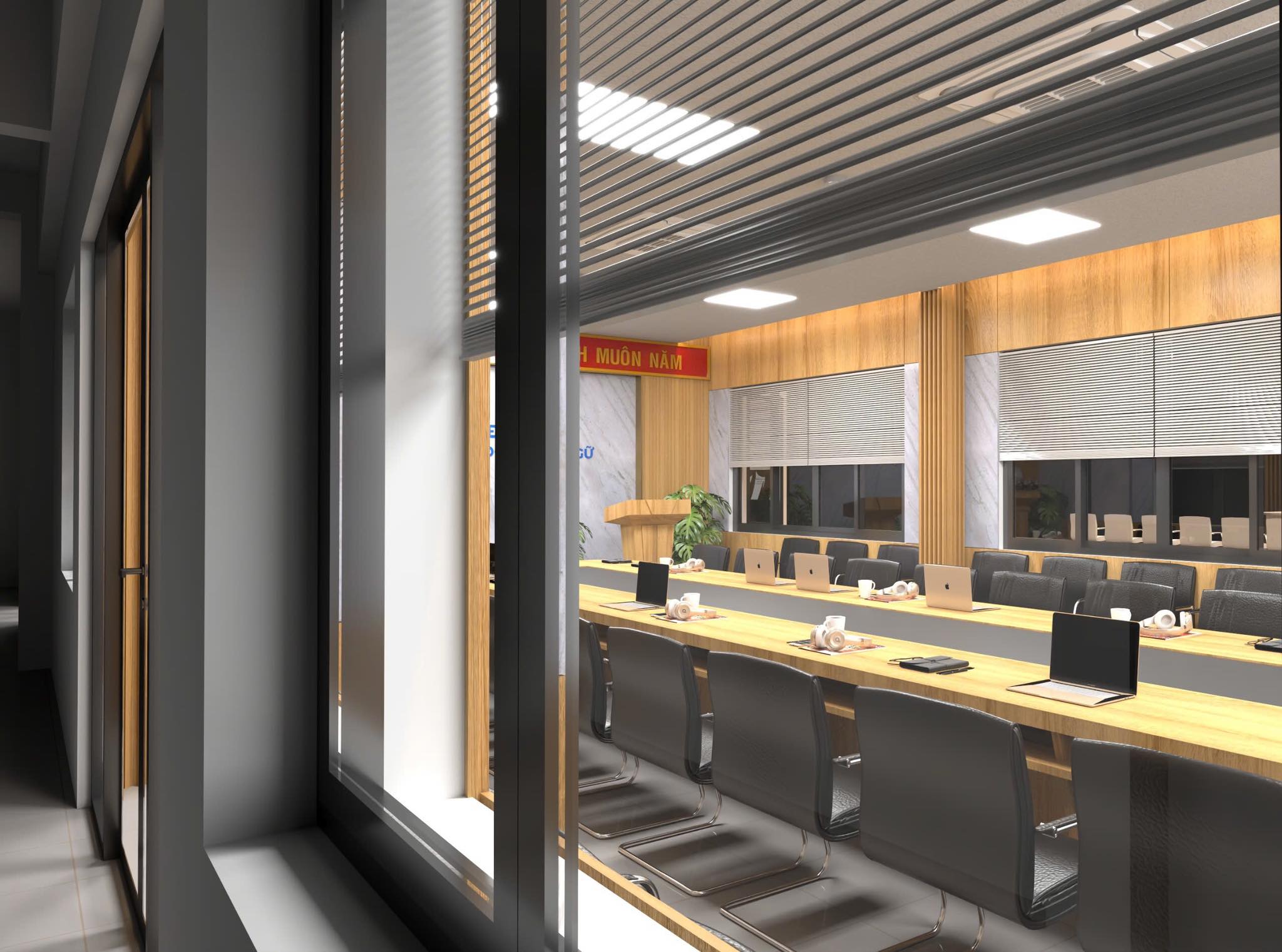 Phòng Ngủ Master Nhà Phố – Đầu Giường Bọc Vải