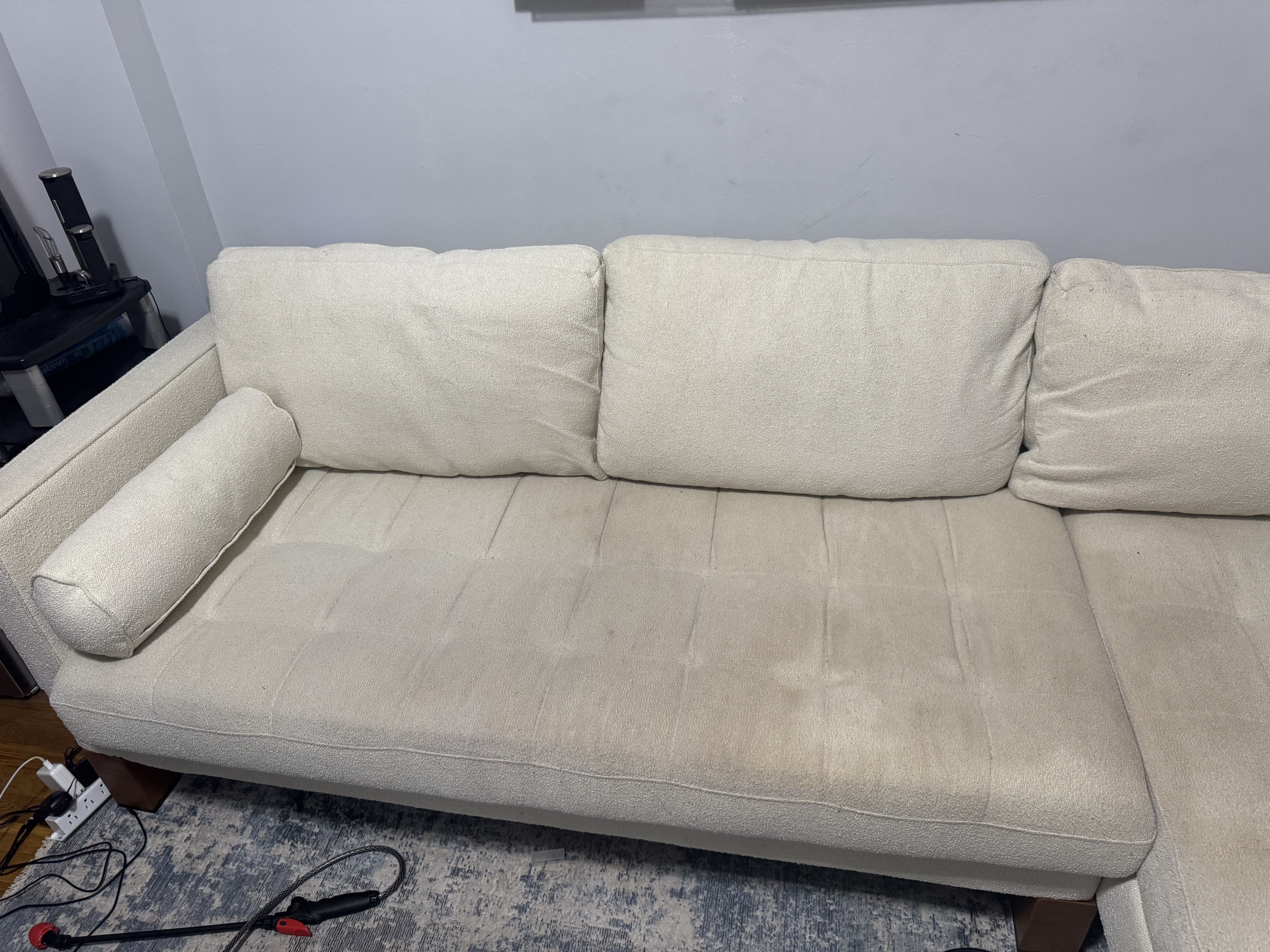 Before - Beige Sectional Couch — Manhattan