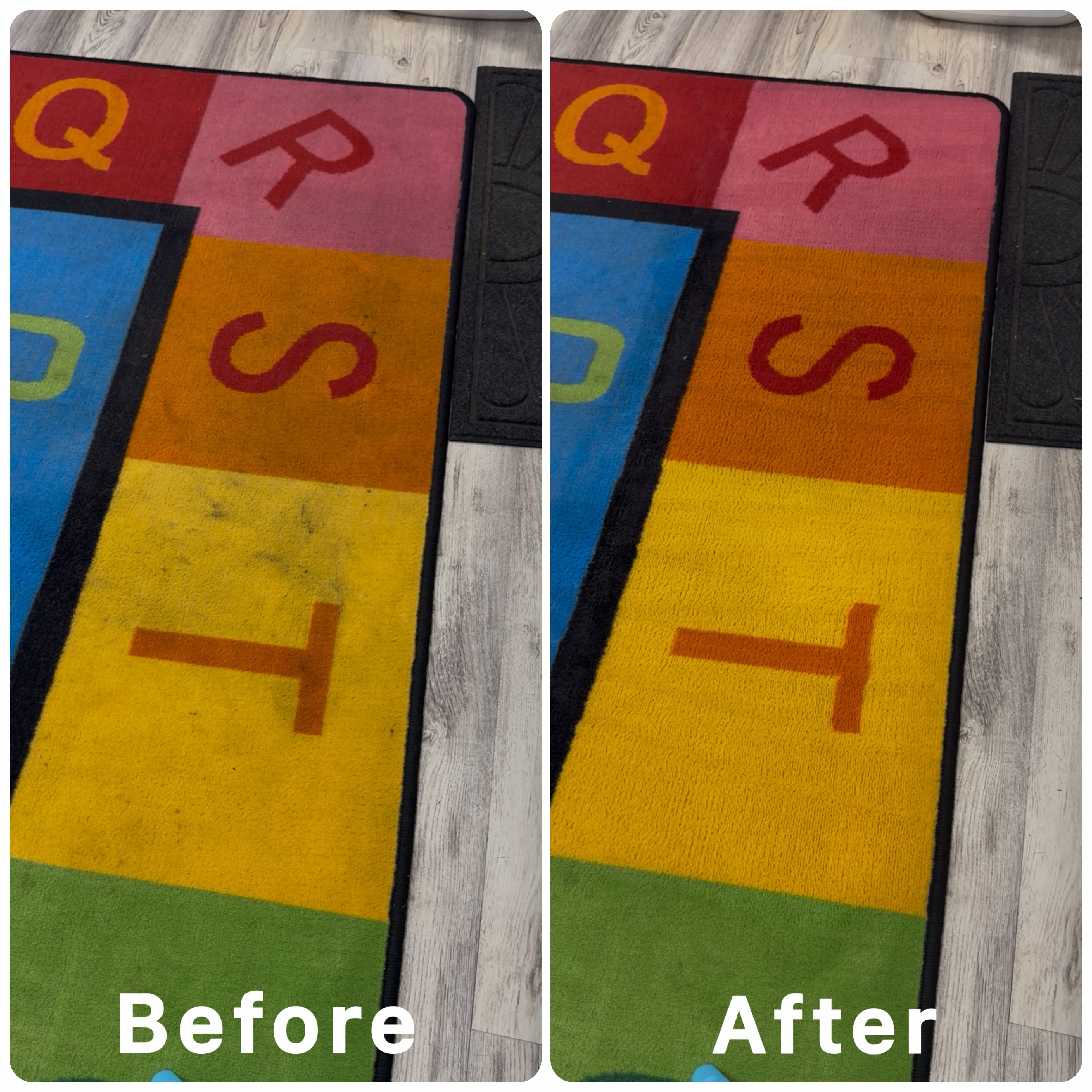 Multicolor Area Carpet – Full Fiber Refresh - Before and After Cleaning