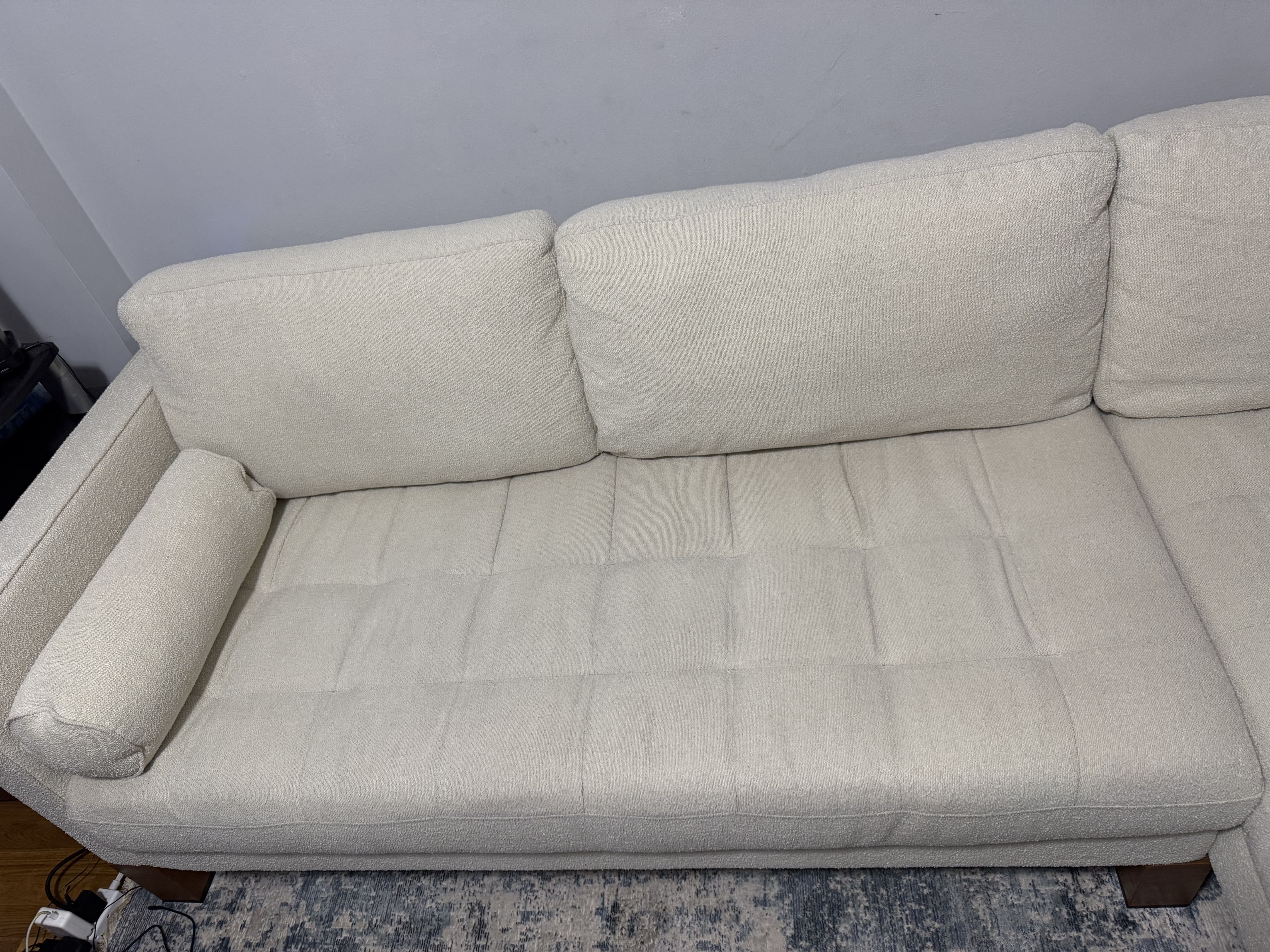After - Beige Sectional Couch — Manhattan