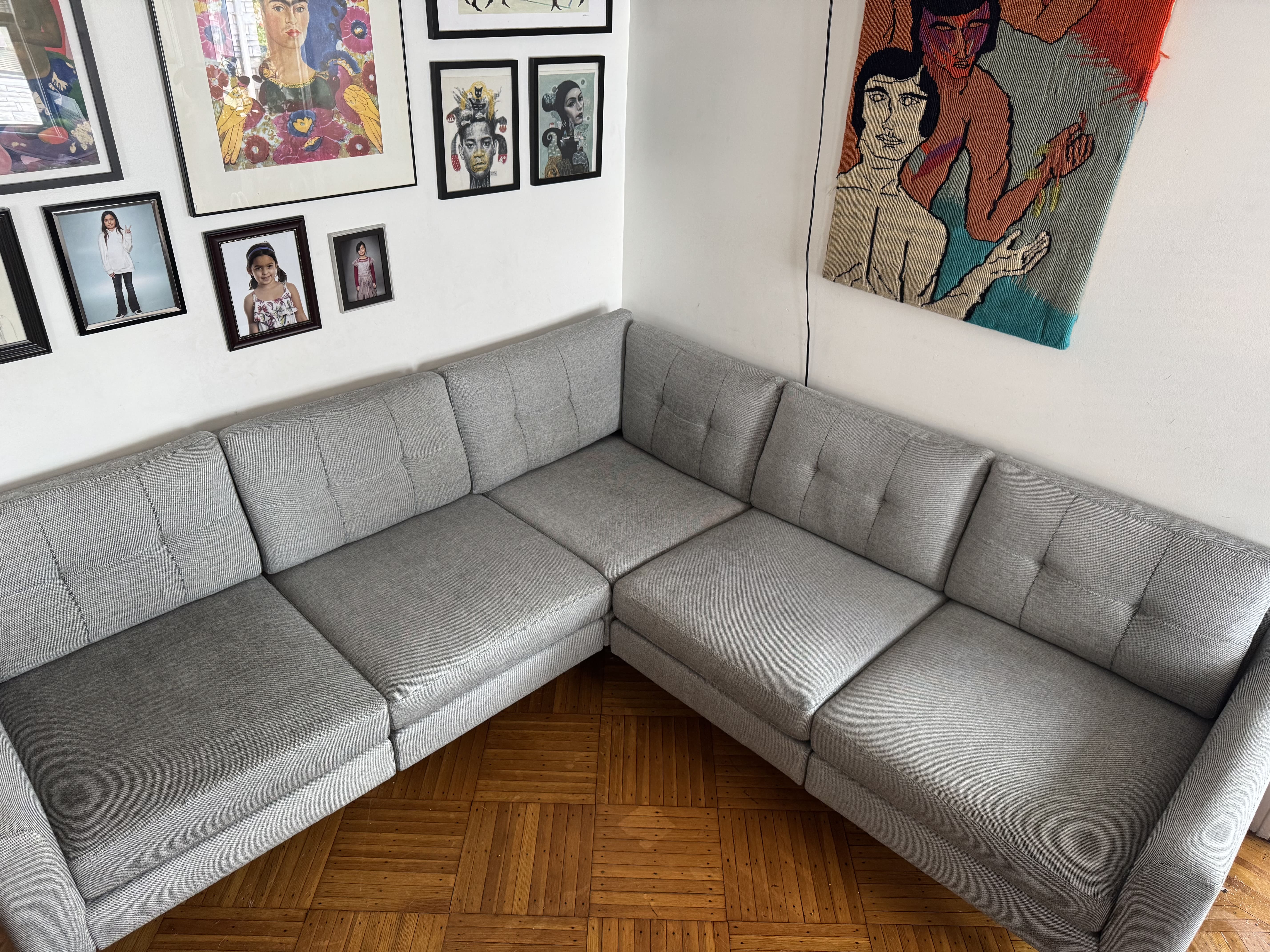 After - Fabric Sofa Deep Clean — Queens