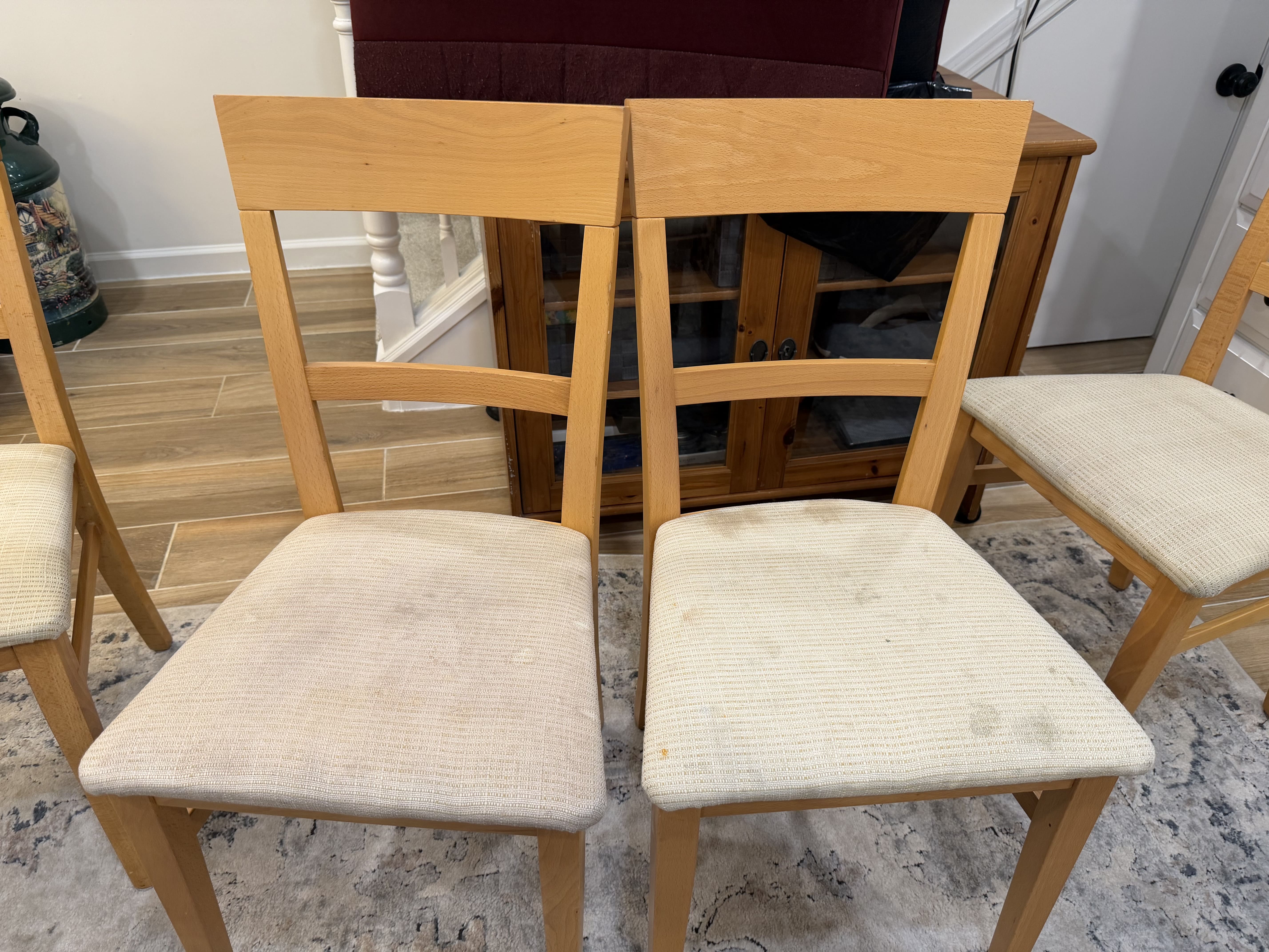 Before - Dining Chairs Deep Clean — Staten Island