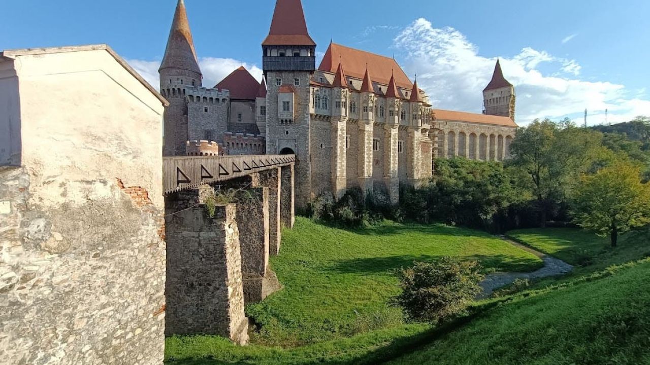 Salt Stone Sovereignty daytrips cluj napoca — Corvin Castle iconic towers and drawbridges