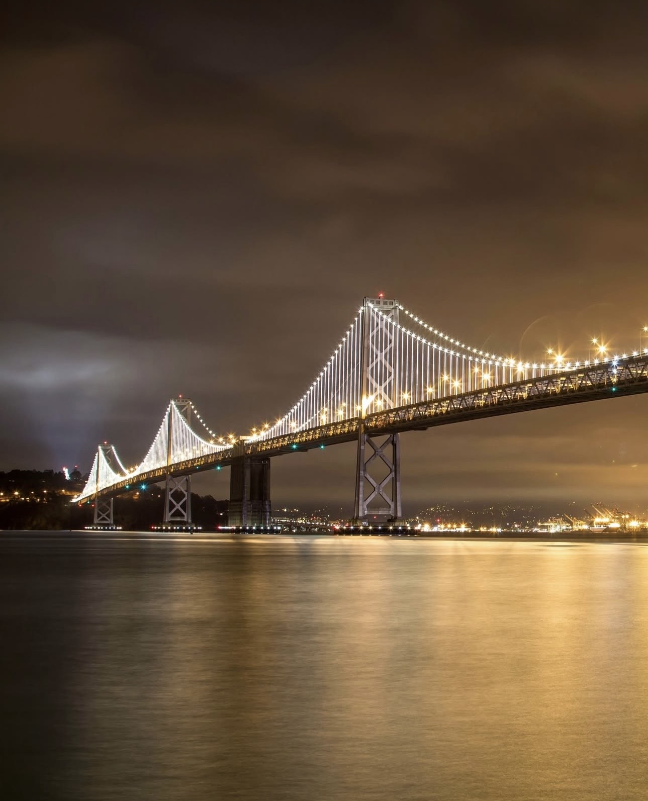 San Francisco Bay Bridge Lights