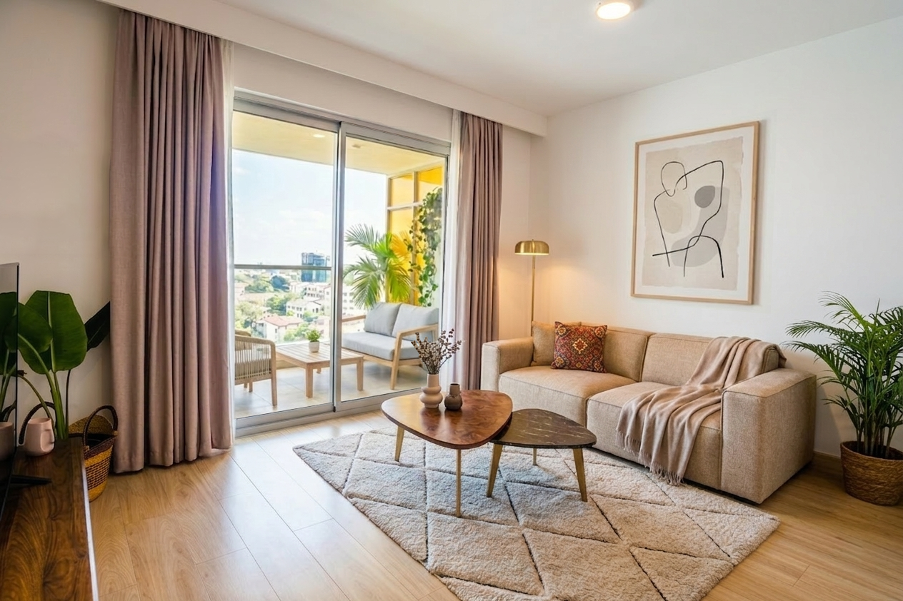 1-Bedroom Type B Living Room