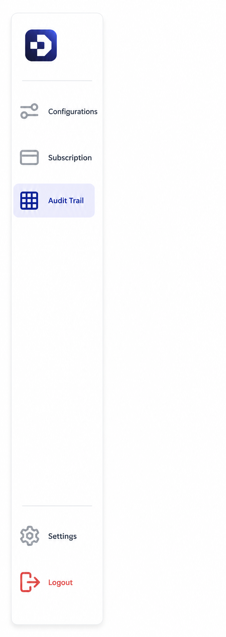 DOITNOW AI left sidebar menu showing menu items for accessing different sections