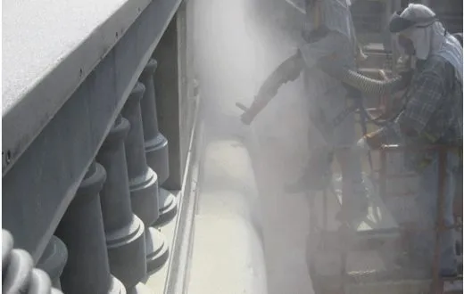 Bridge Component Sandblasting