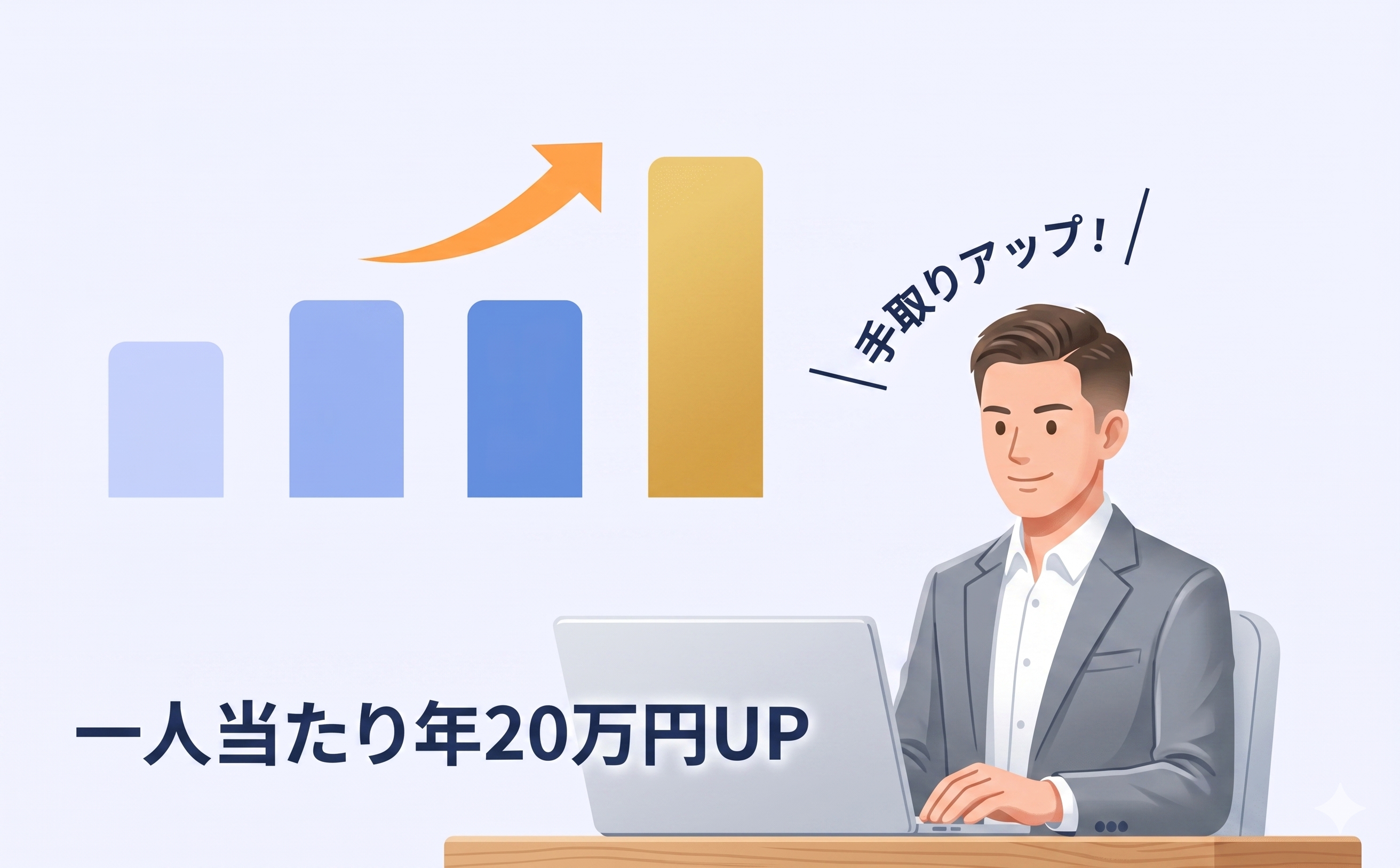 手取りアップ