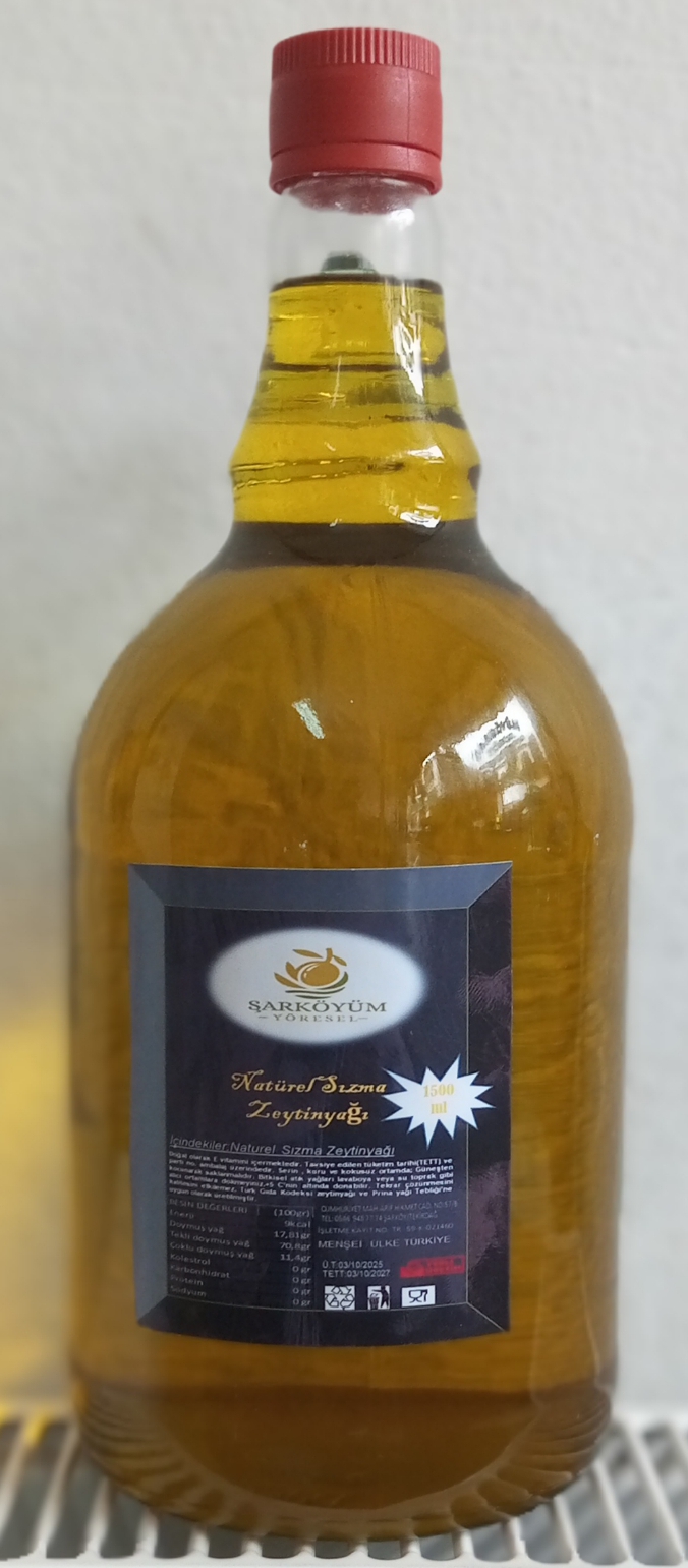 Natürel Sızma Zeytinyağı 1.5 Litre