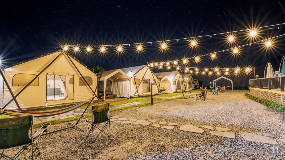 경기도 가평 청춘글램핑&카라반 리조트 전경