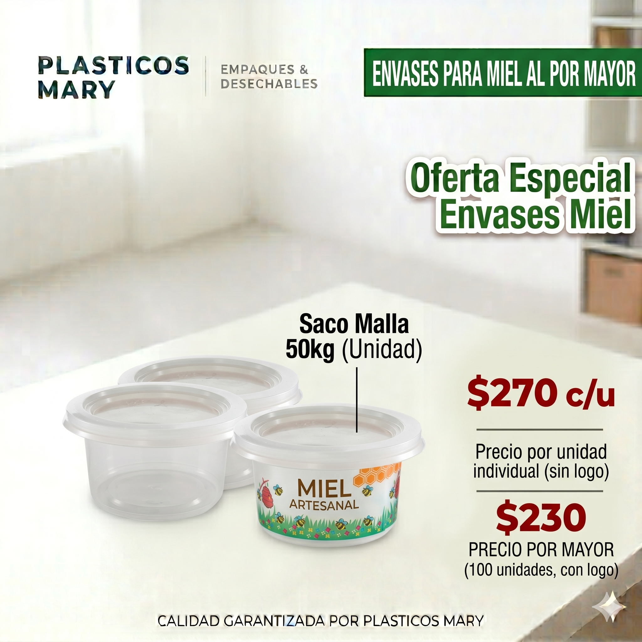 Oferta del mes - producto plástico
