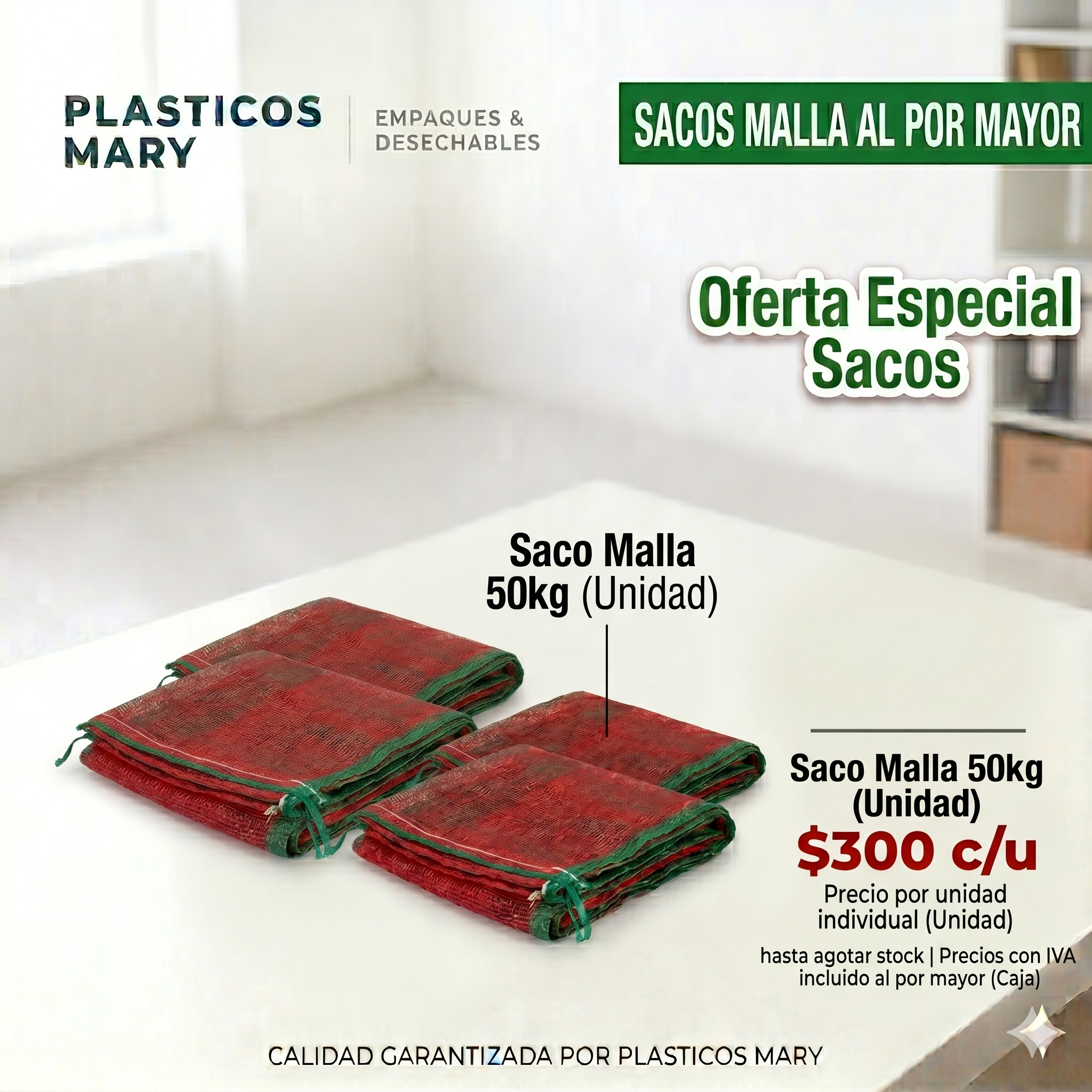 Oferta del mes - producto plástico