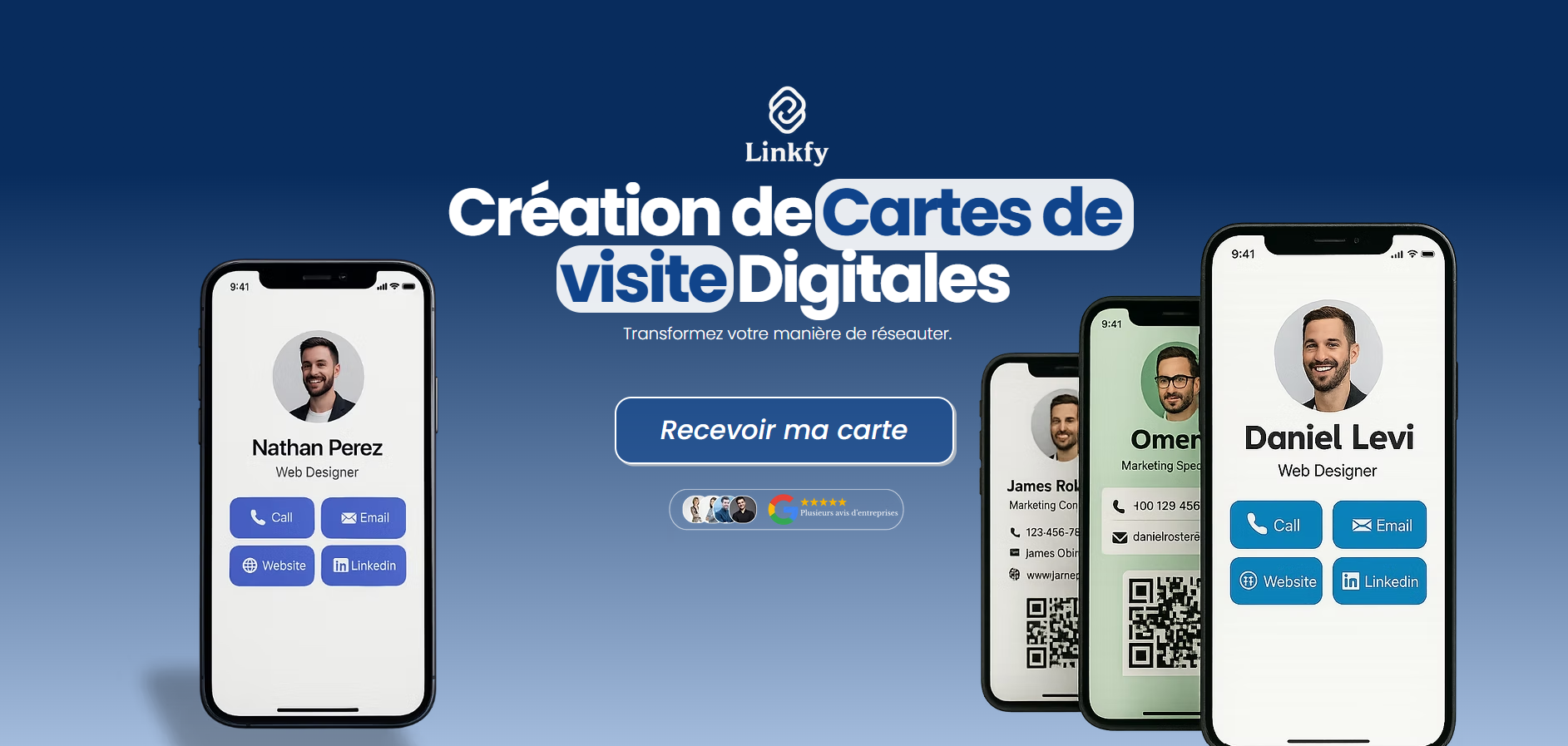 Linkfy — Cartes de Visite Digitales
