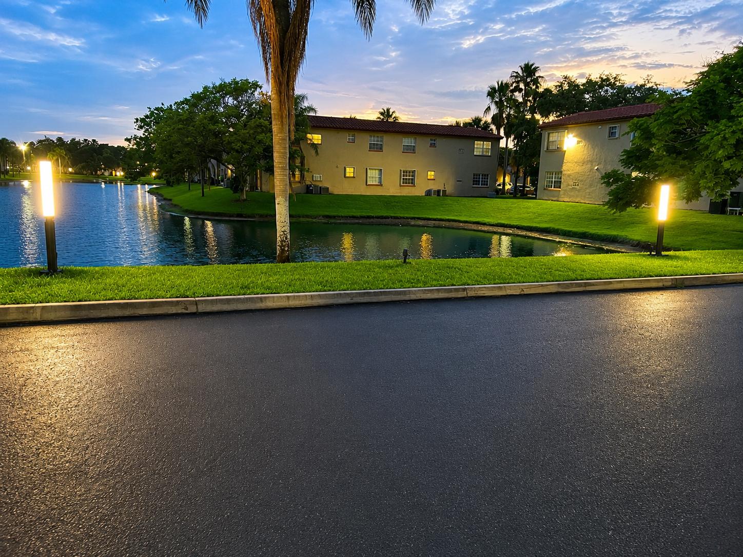 Windmill Lakes serene lake view with lush waterfront greenery