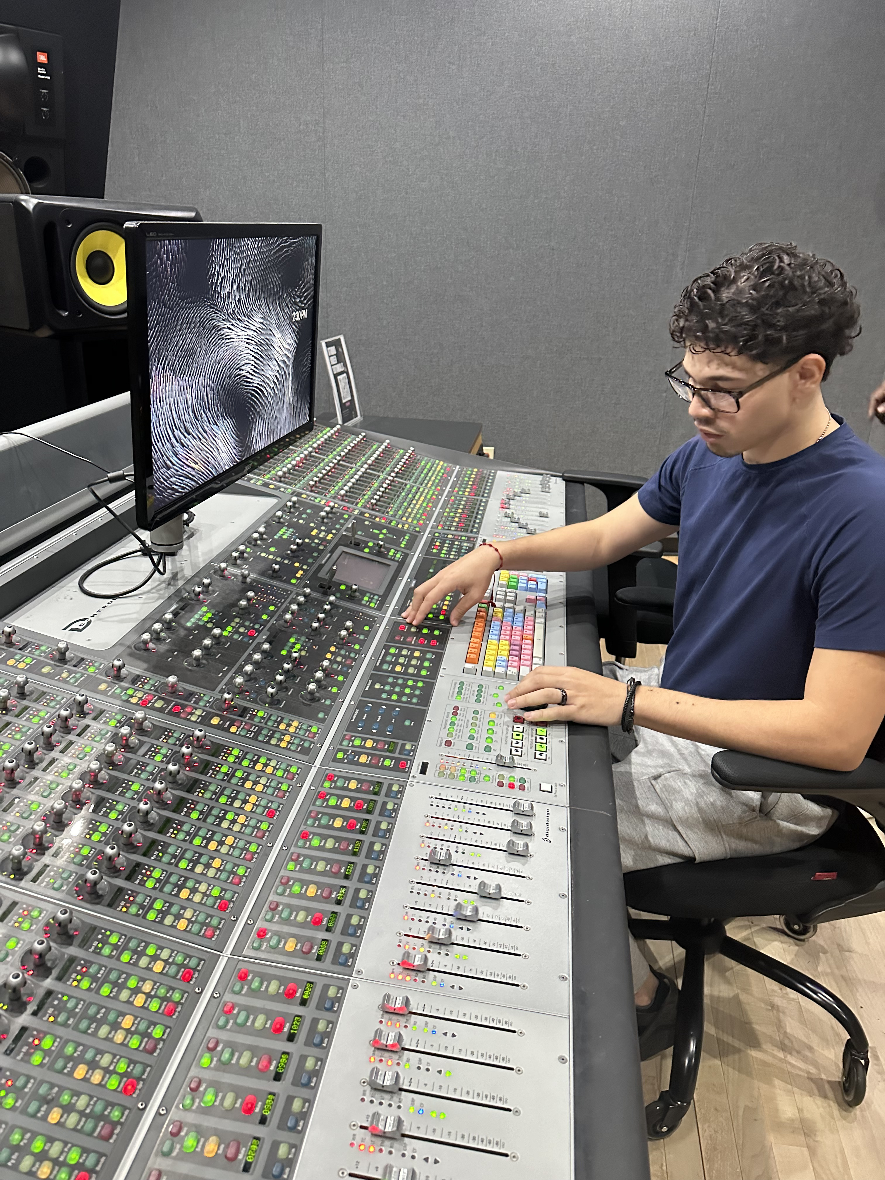 professional recording studio control room and monitoring environment