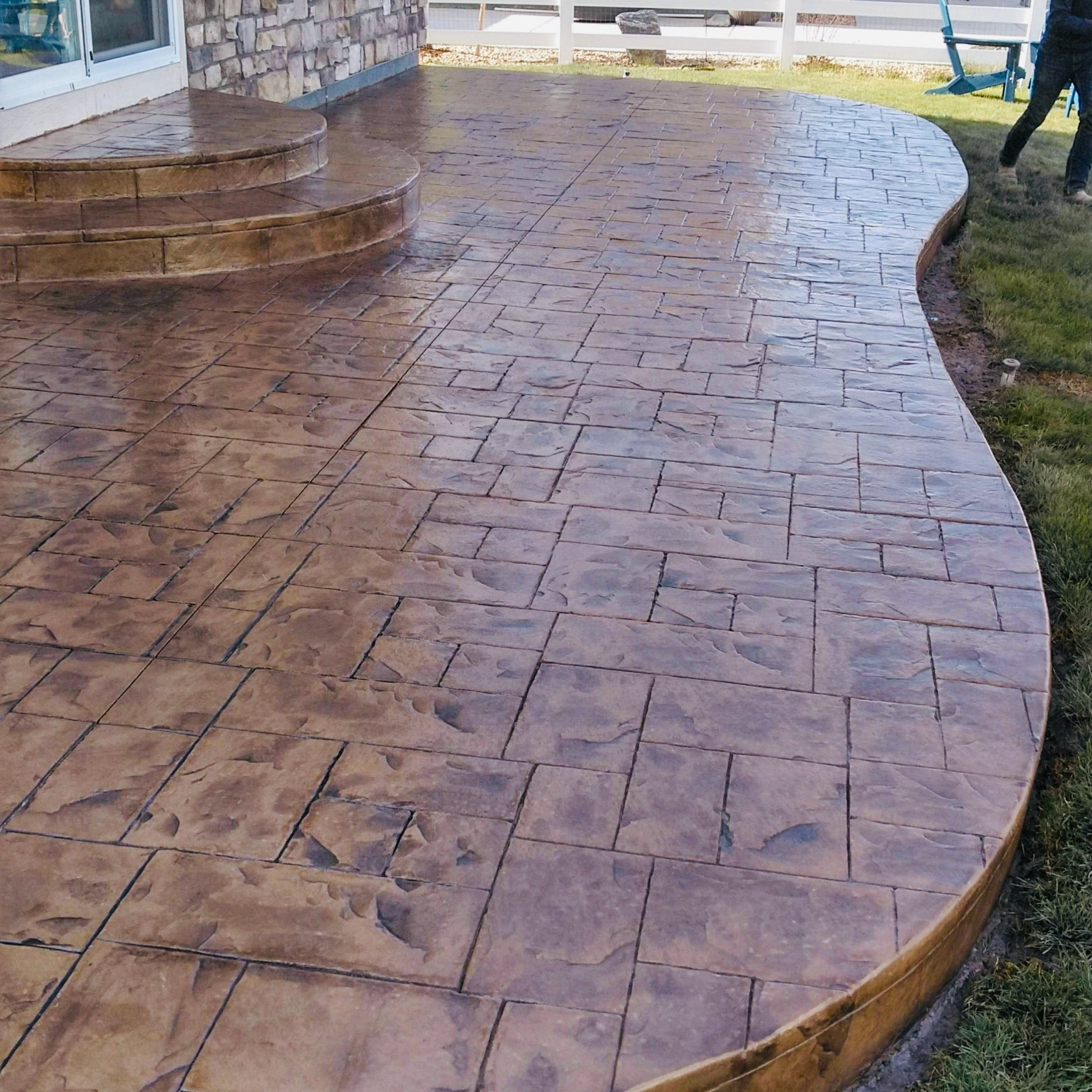 Stamped Concrete Patio in Lakewood, CO
