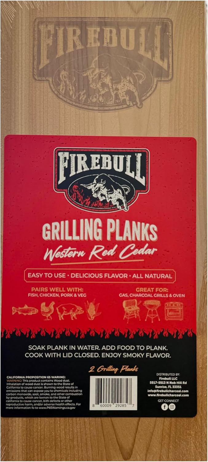Firebull Western Red Cedar Grilling Planks 2-Pack