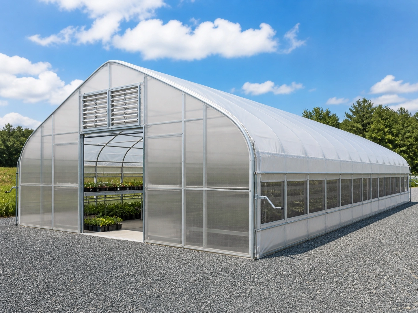 Production of high-quality galvanized greenhouses