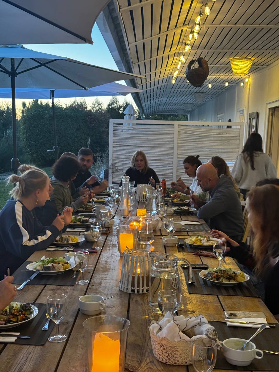 Ужины на закате