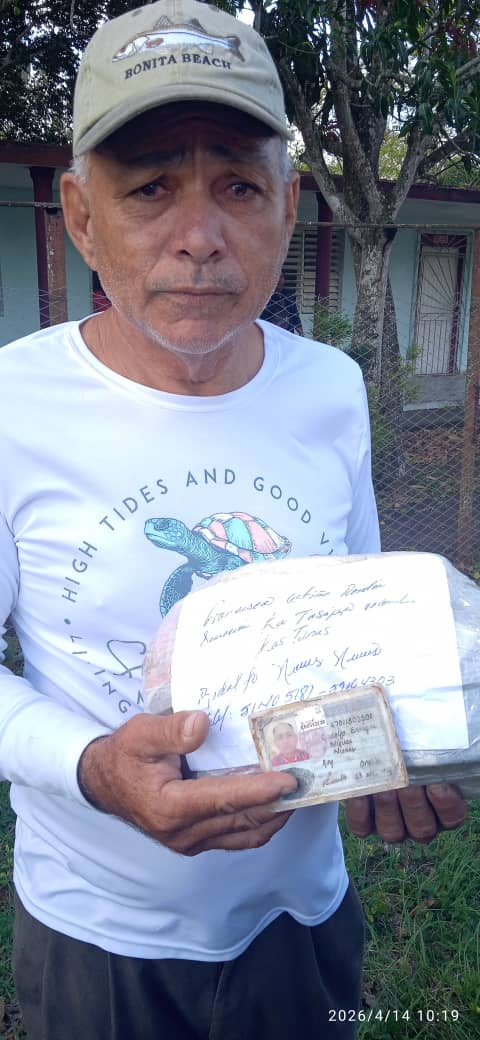 Entrega real de paquete en Cuba