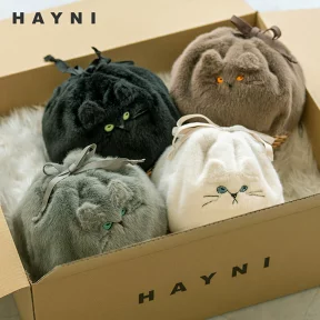 ファー猫ショルダーバッグ