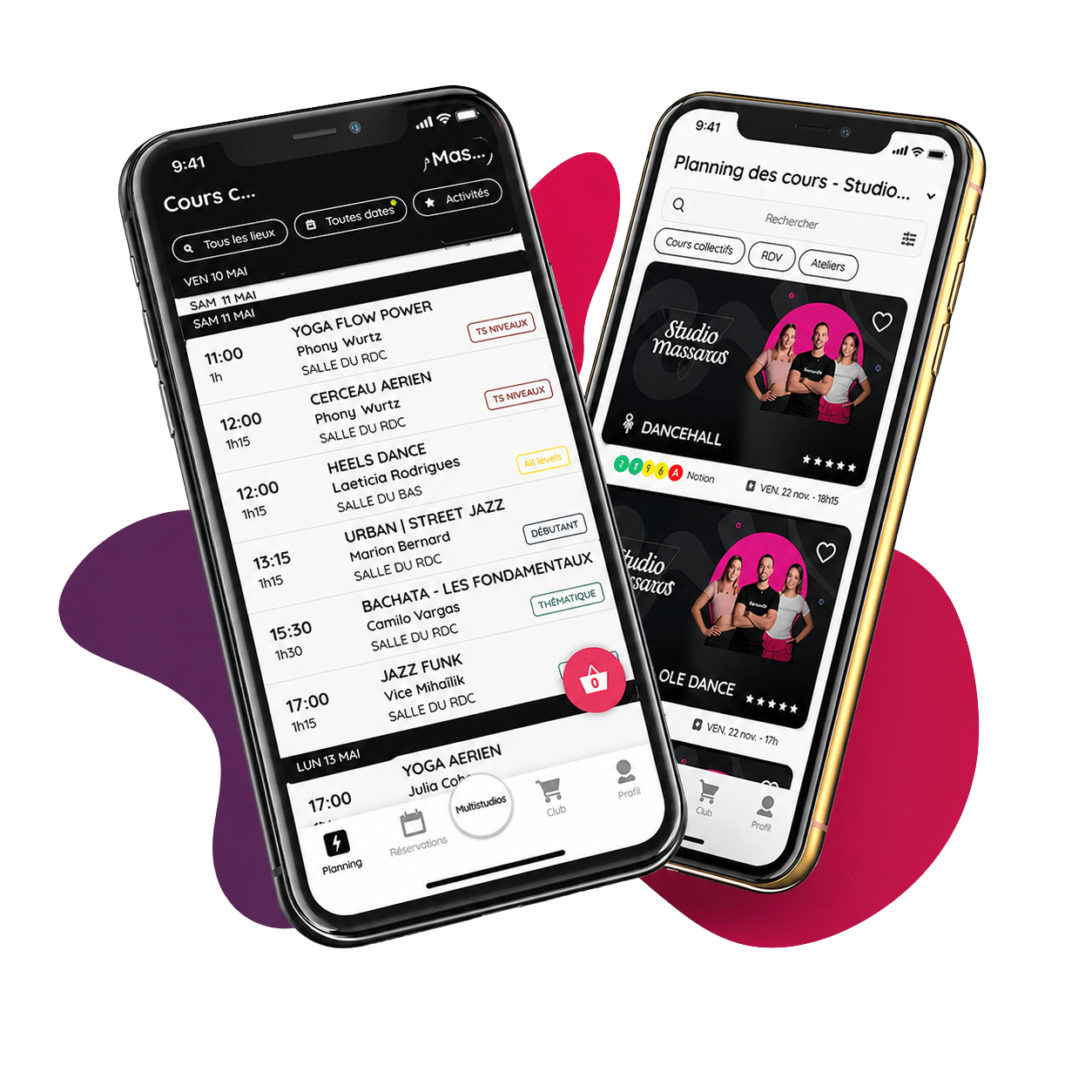 Application mobile Studio Massaro
