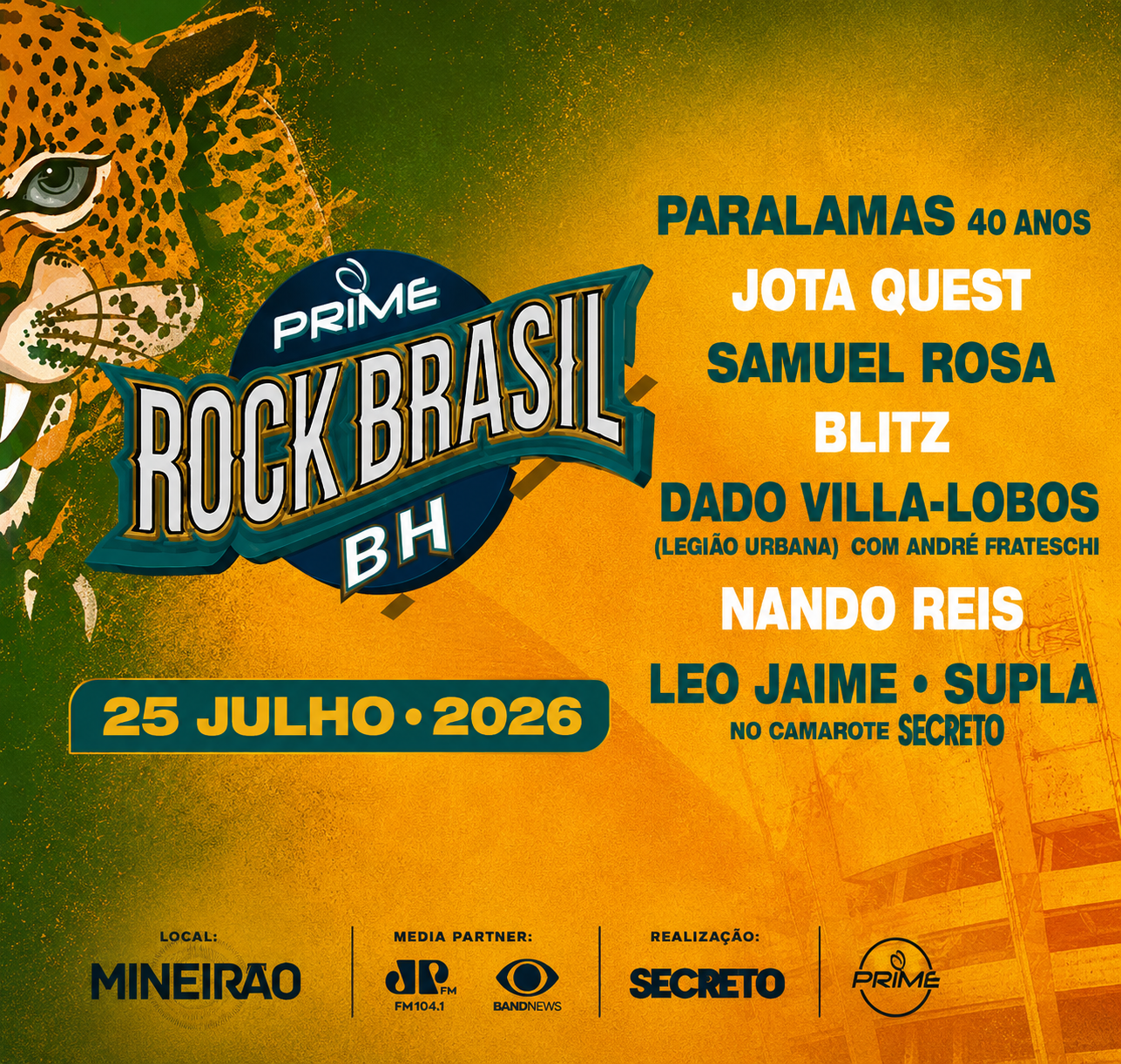 Prime Rock Brasil BH 2026