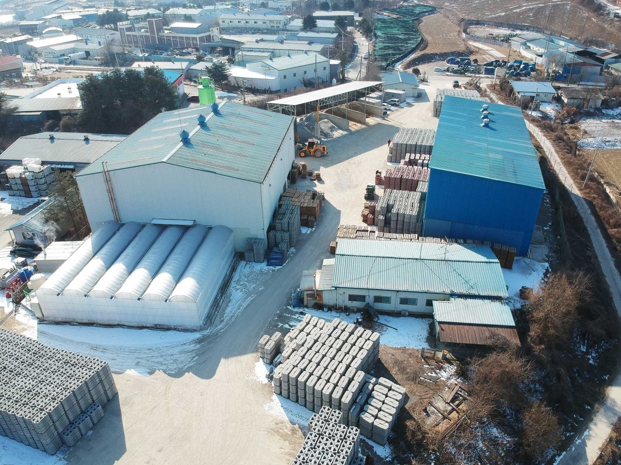 삼성콘크리트 보강토 옹벽 시공 현장