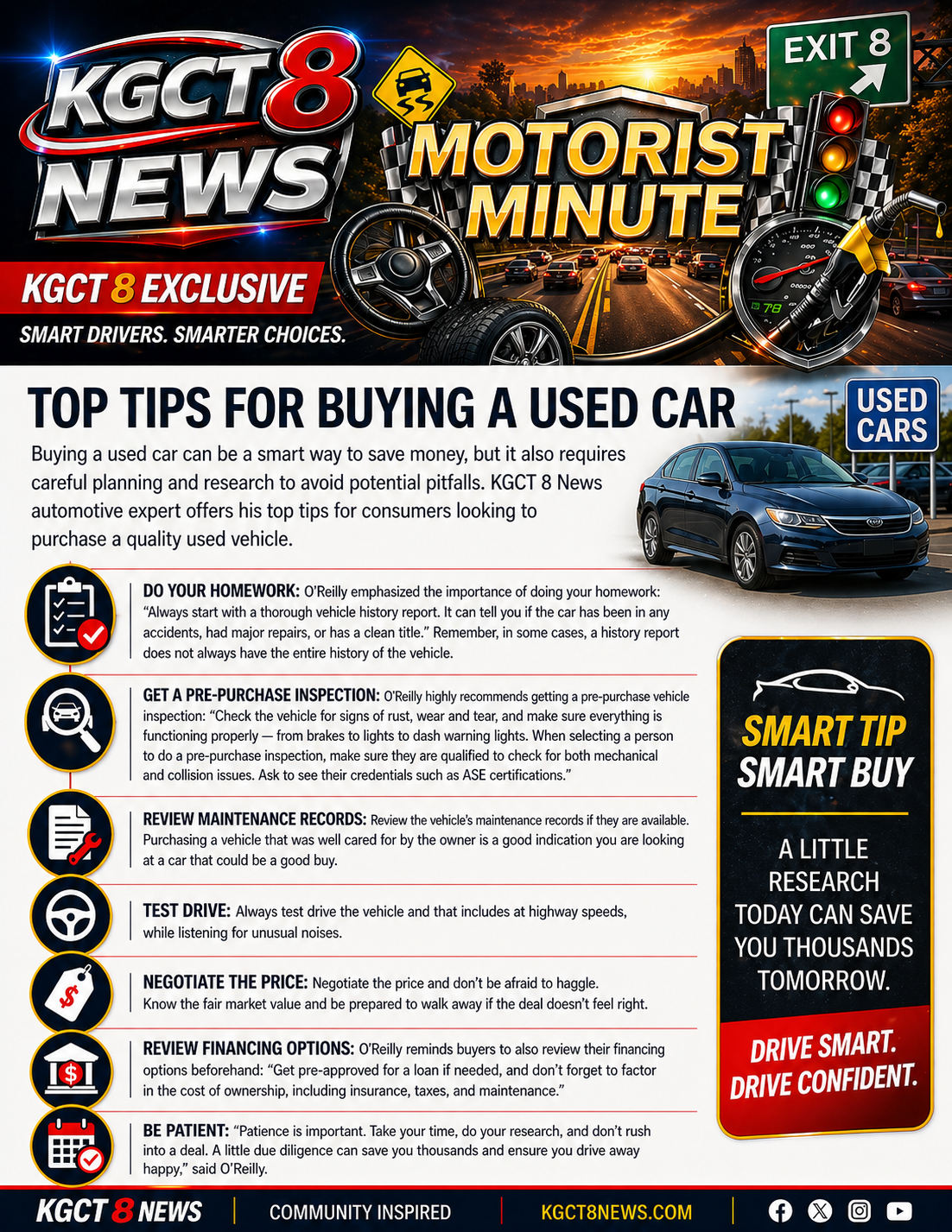 Used Car Buying Tips from KGCT 8 Automotive Expert