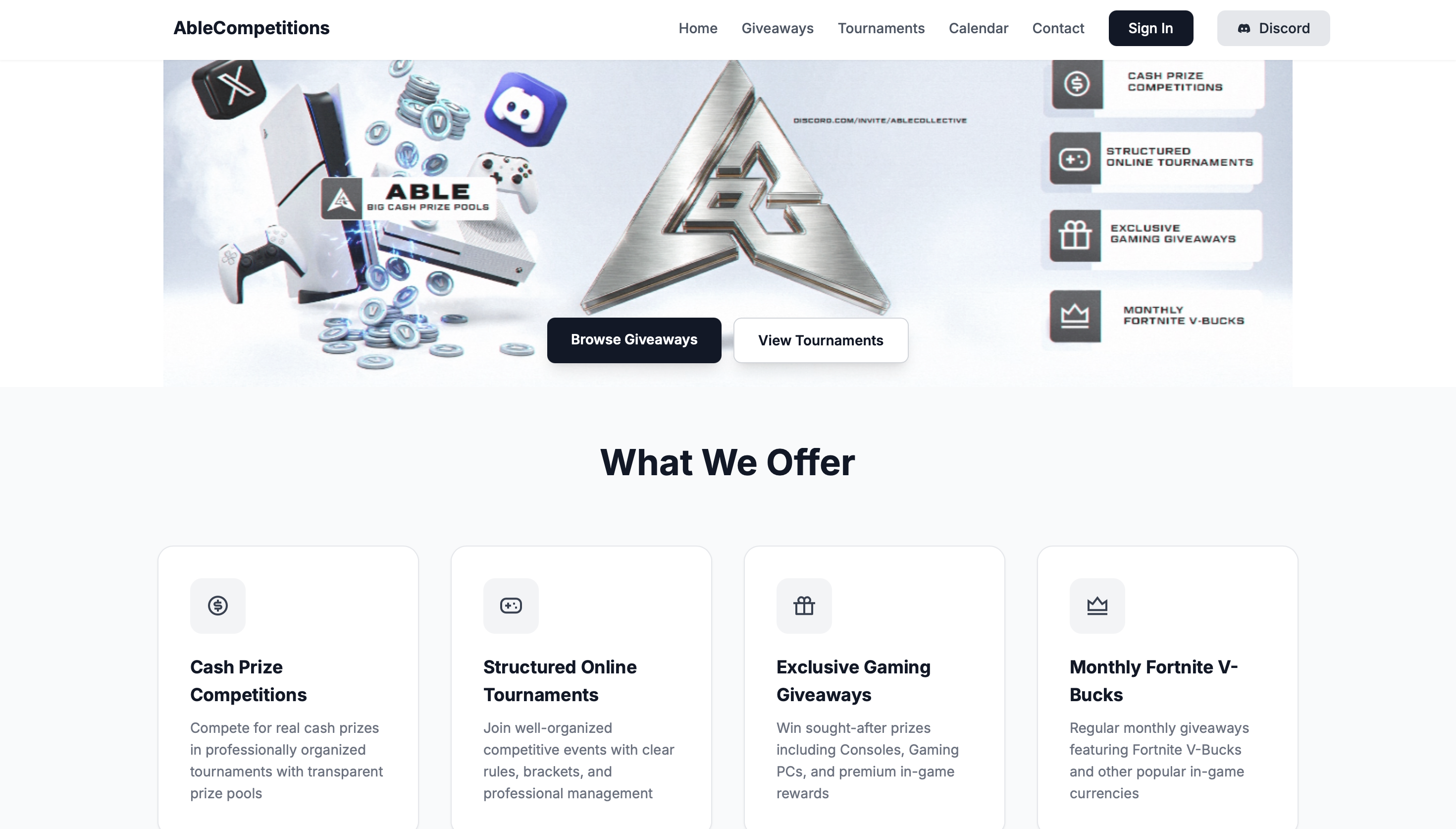 Able Competitions — Contest Portal