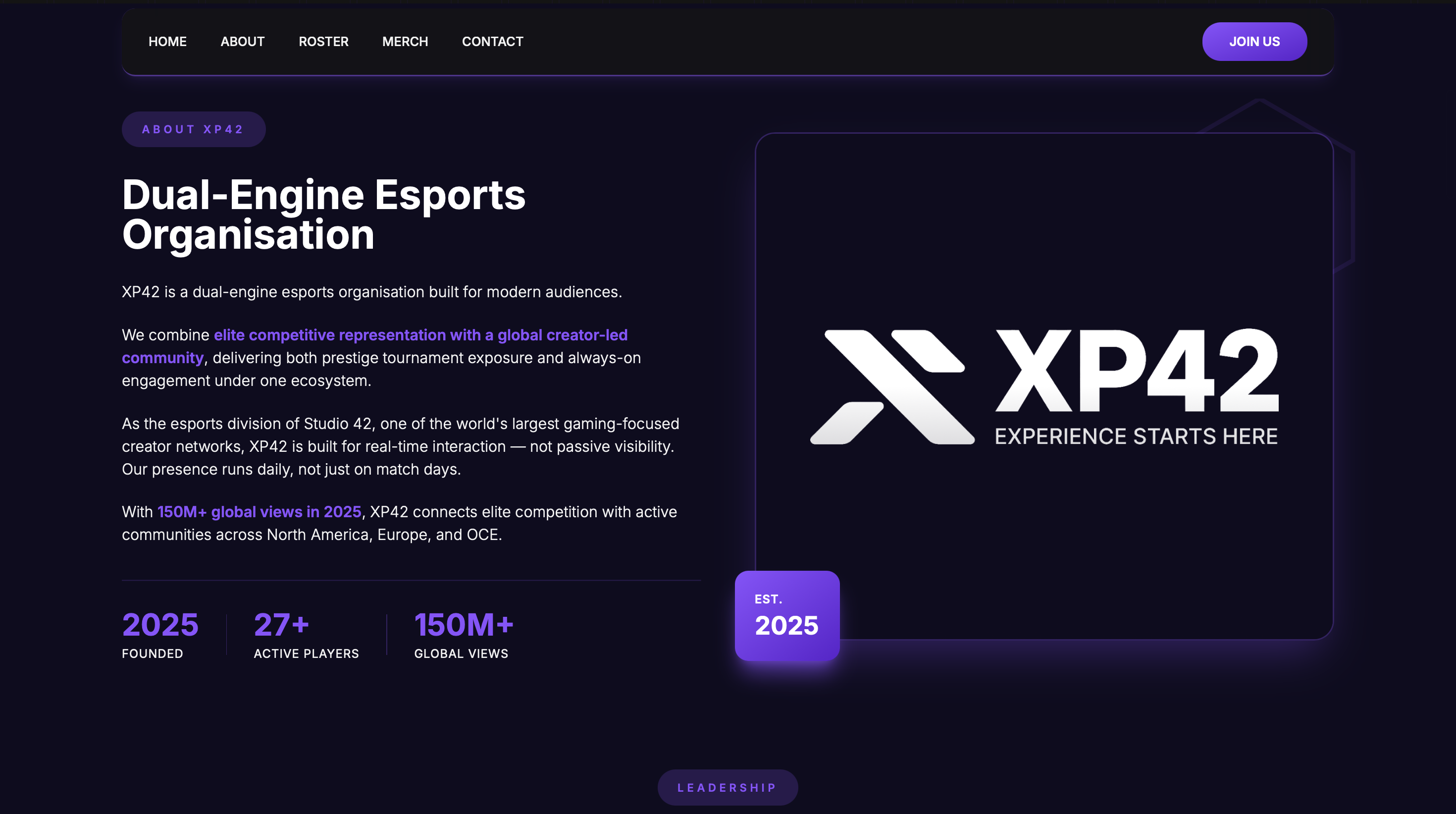 XP-42 — Esports Platform